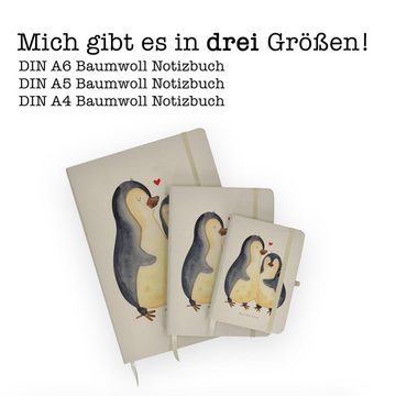 Mr. & Mrs. Panda Notizbuch Pinguin umarmen - Transparent - Geschenk, Eintragebuch, Seevogel, Sch Mr. & Mrs. Panda, Personalisierbar