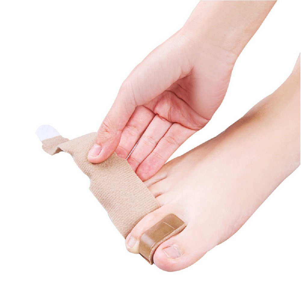 COOL-i ® Hallux-Bandage Hallux Valgus Bandage – 2 Paar verstellbare Zehenkorrektur-Bandagen, bei Ballenzeh – für Tag & Nacht, unauffällig & unisex tragbar
