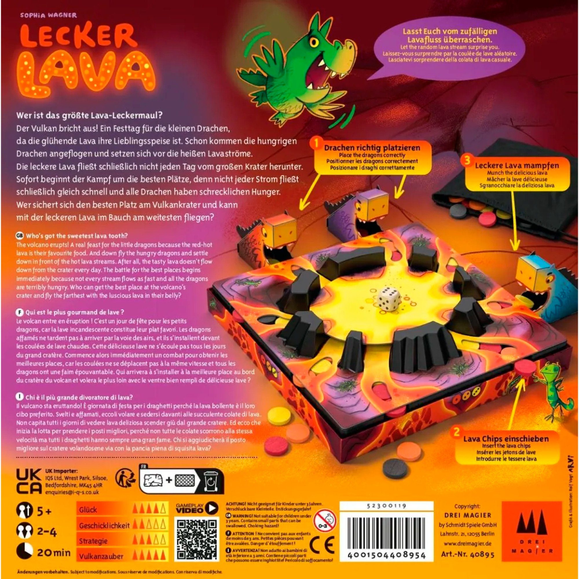 Schmidt Spiele Spiel Schmidt Spiele Drei Magier: Lecker Lava