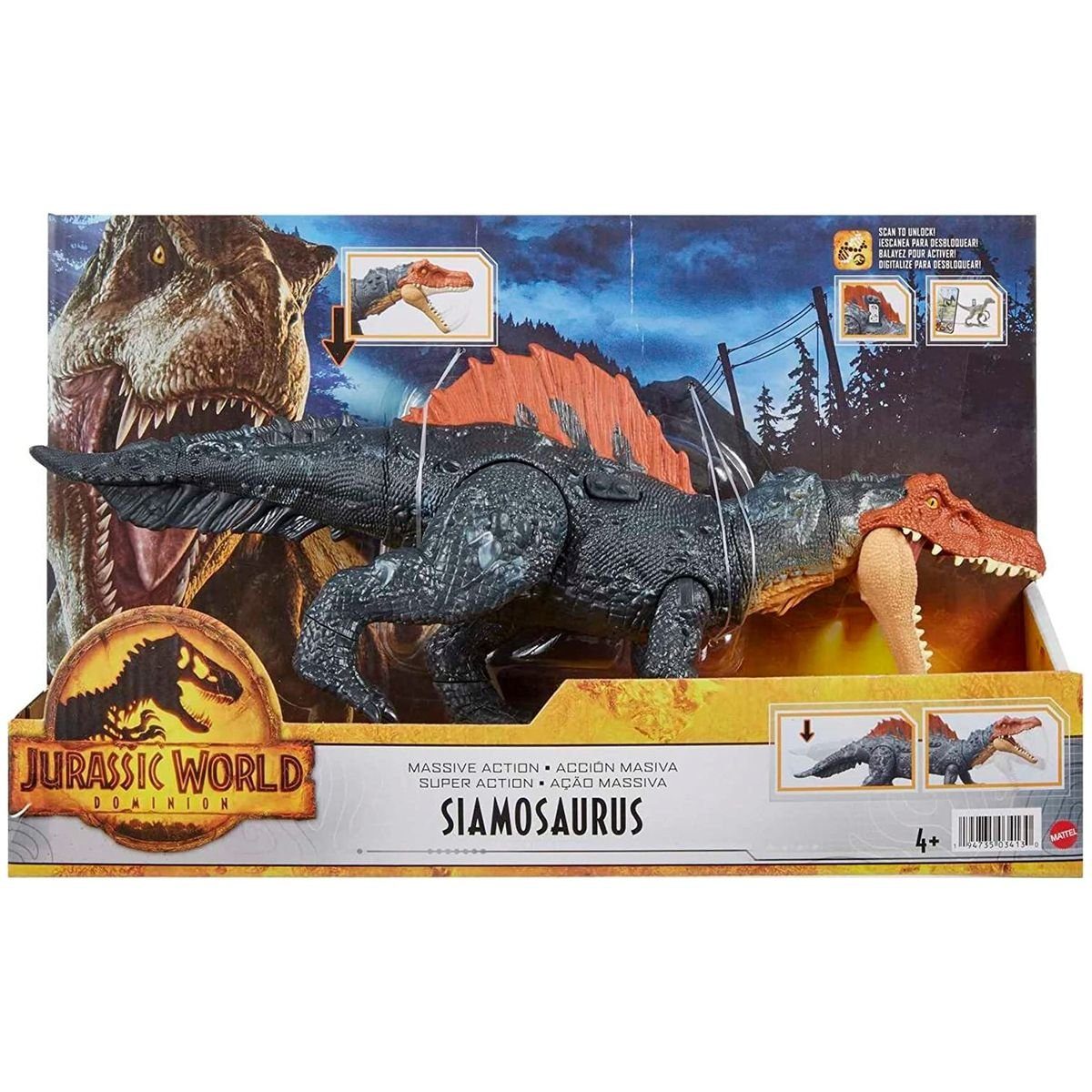 Mattel® Spielfigur Mattel HDX51: Jurassic World Dominion - Massive Action - Spielfigur, S