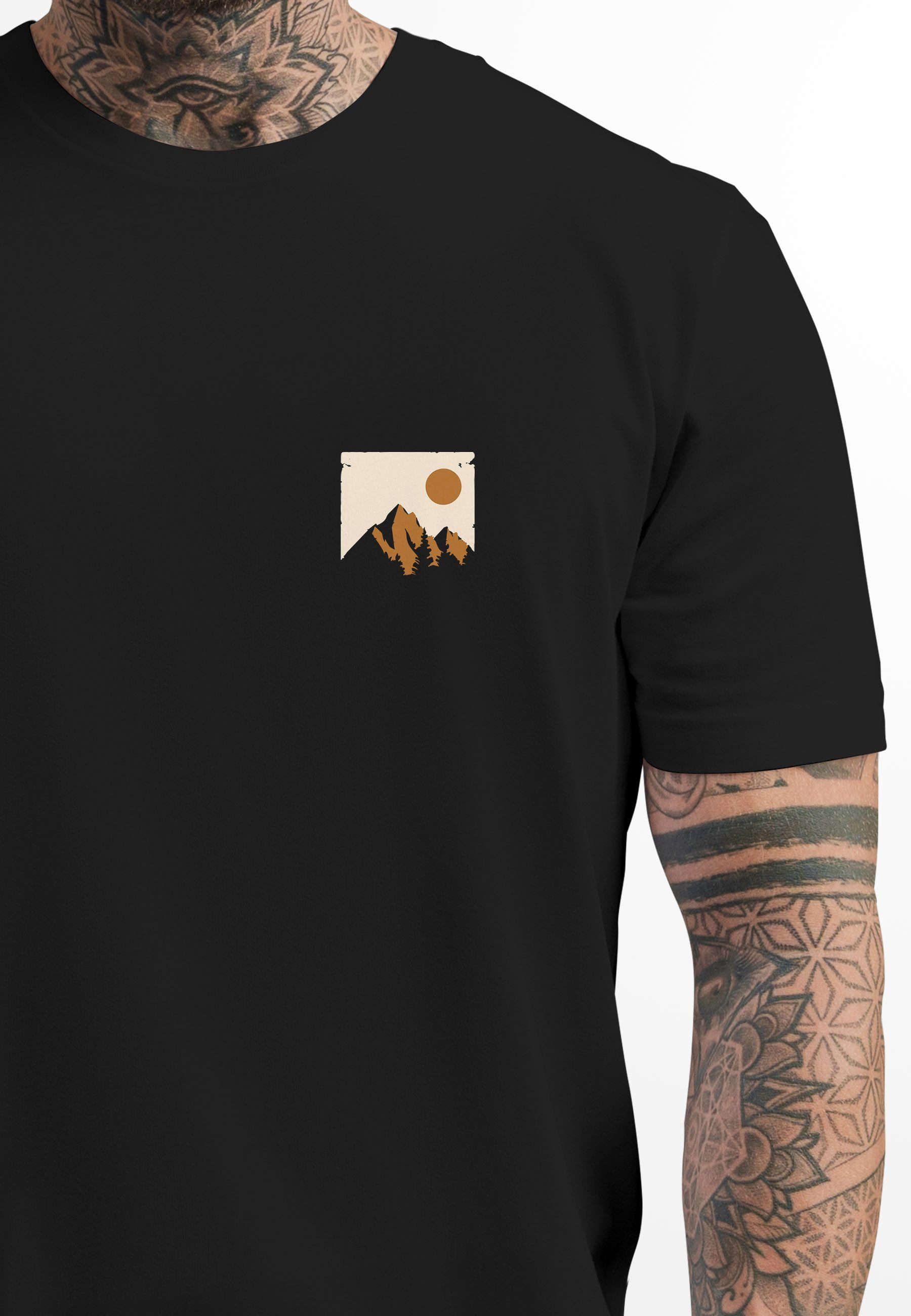 Neverless Print-Shirt Herren T-Shirt Outdoor Adventure günstig online kaufen