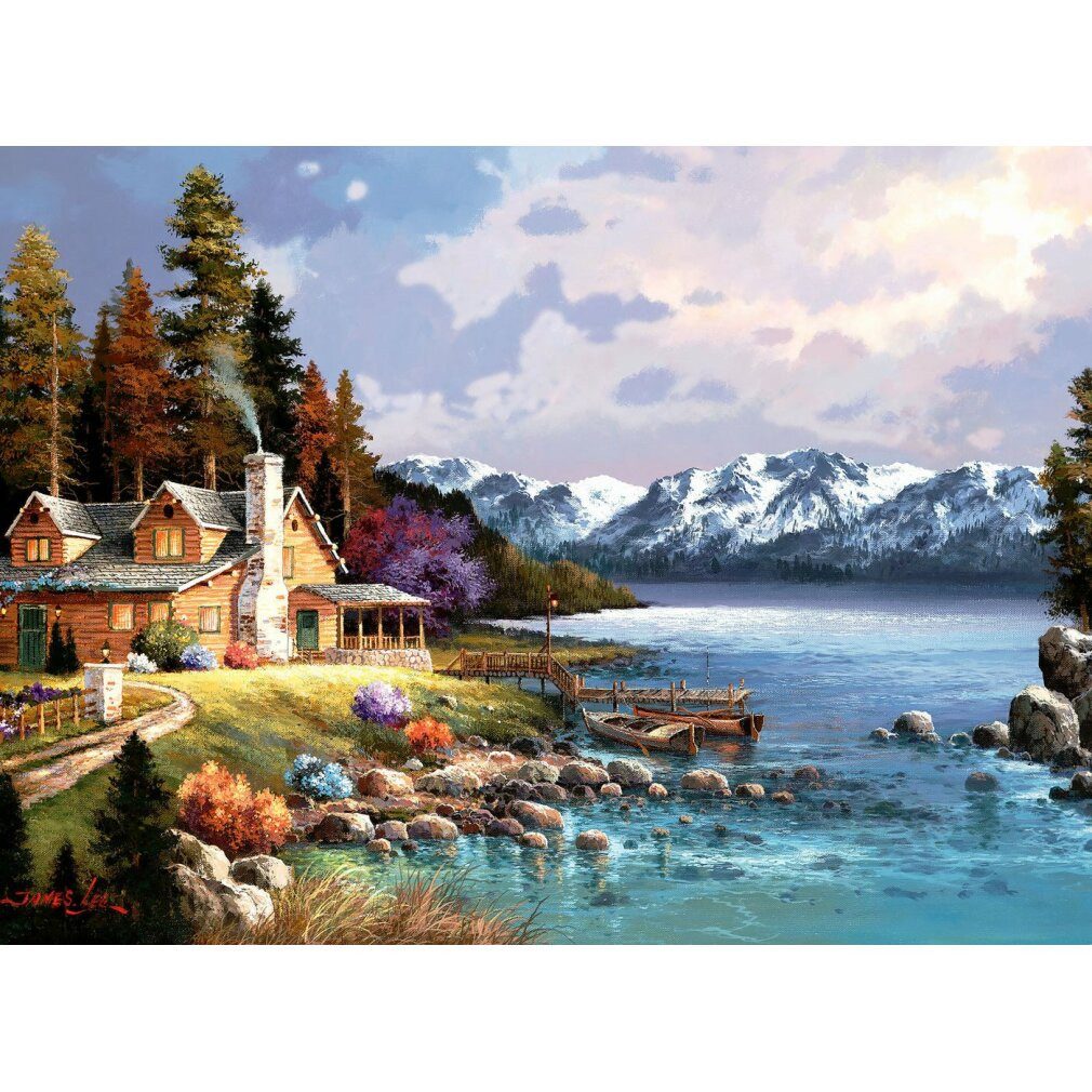 ANATOLIAN Puzzle ANATOLIAN Puzzle Berghütte 500 Teile, Puzzleteile