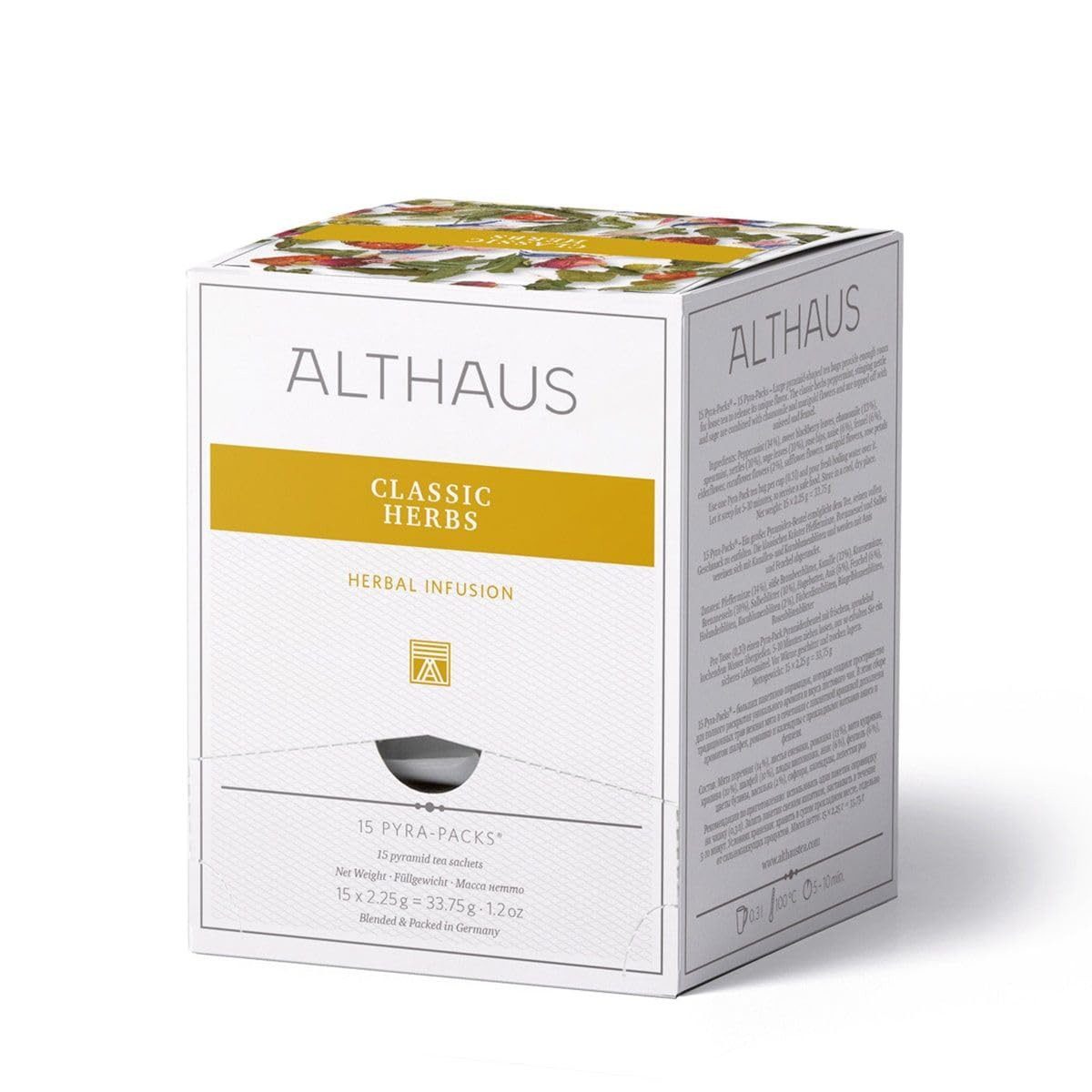 LK Trend & Style Tee Classic Herbs Kräutertee, 1 x 33,75 g, 15 St. (15 Pyramidenbeutel, Pfefferminze-Kamille-Salbei Mischung), Spitzentee