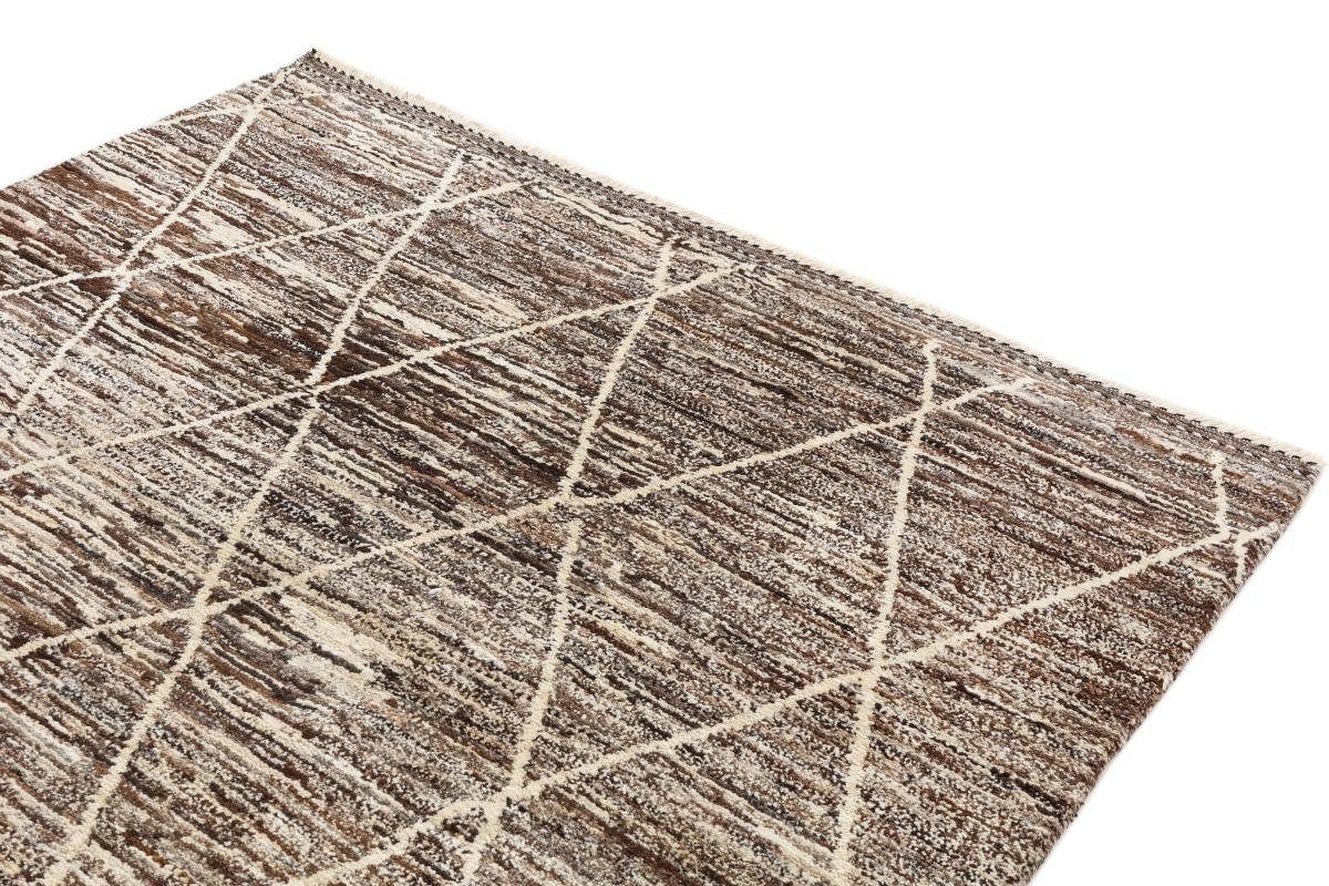 Orientteppich Moderner Berber 20 Höhe: Handgeknüpfter rechteckig, Trading, Maroccan mm Orientteppich, 168x243 Nain