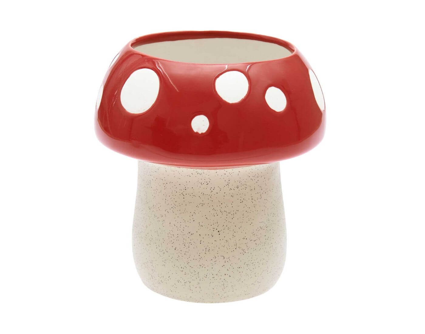 Rico Design Dekovase Keramik Vase Fliegenpilz