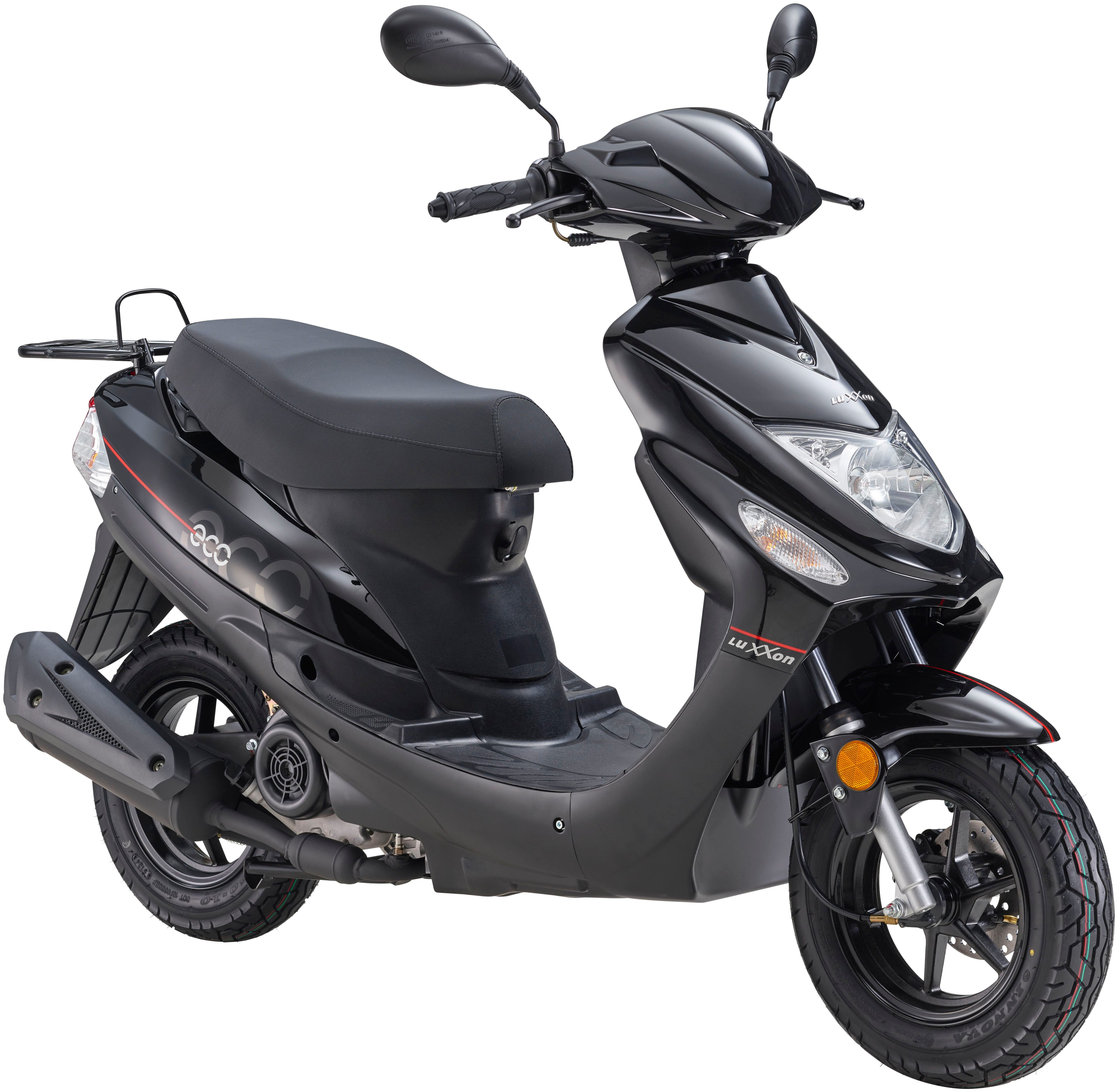 Luxxon Motorroller ECO (45km/h), 50 ccm, City-Roller, EFI, 50 ccm, 45 km/h, Euro 5, (Staufach, Roller, Scooter, Benzin), Euro 5, Kraftstoffeinspritzung (EFI), Lenkerschloss, Cityroller, 3 PS