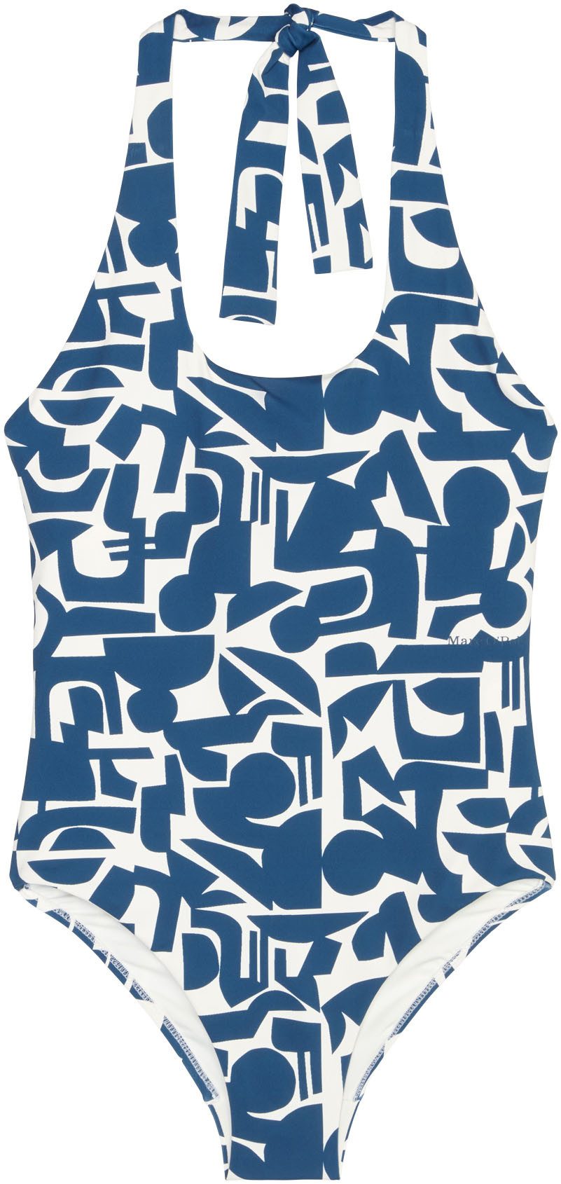 Marc O'Polo Badeanzug Geo Print Neckholder, schnelltrocknend, tiefer Rücken günstig online kaufen