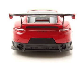 Minichamps Modellauto Porsche 911 (991.2) GT2 RS 2018 rot mit schwarzen Felgen Modellauto, Maßstab 1:18