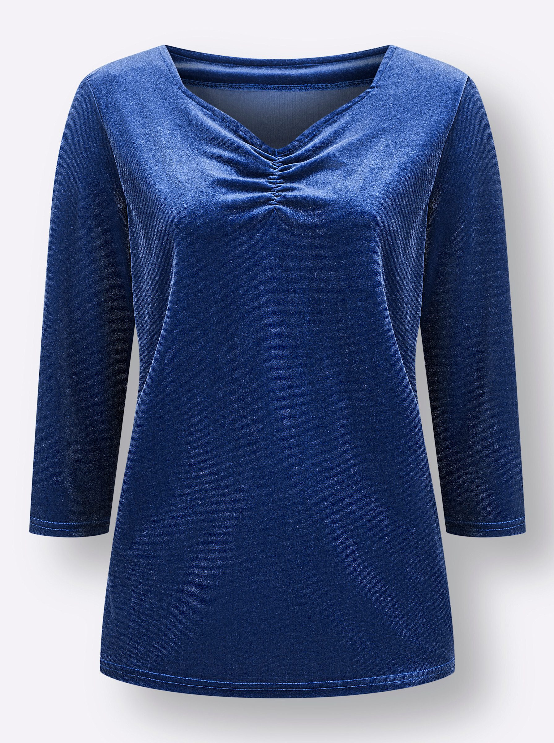 T-Shirt Samtshirt 3/4-Arm