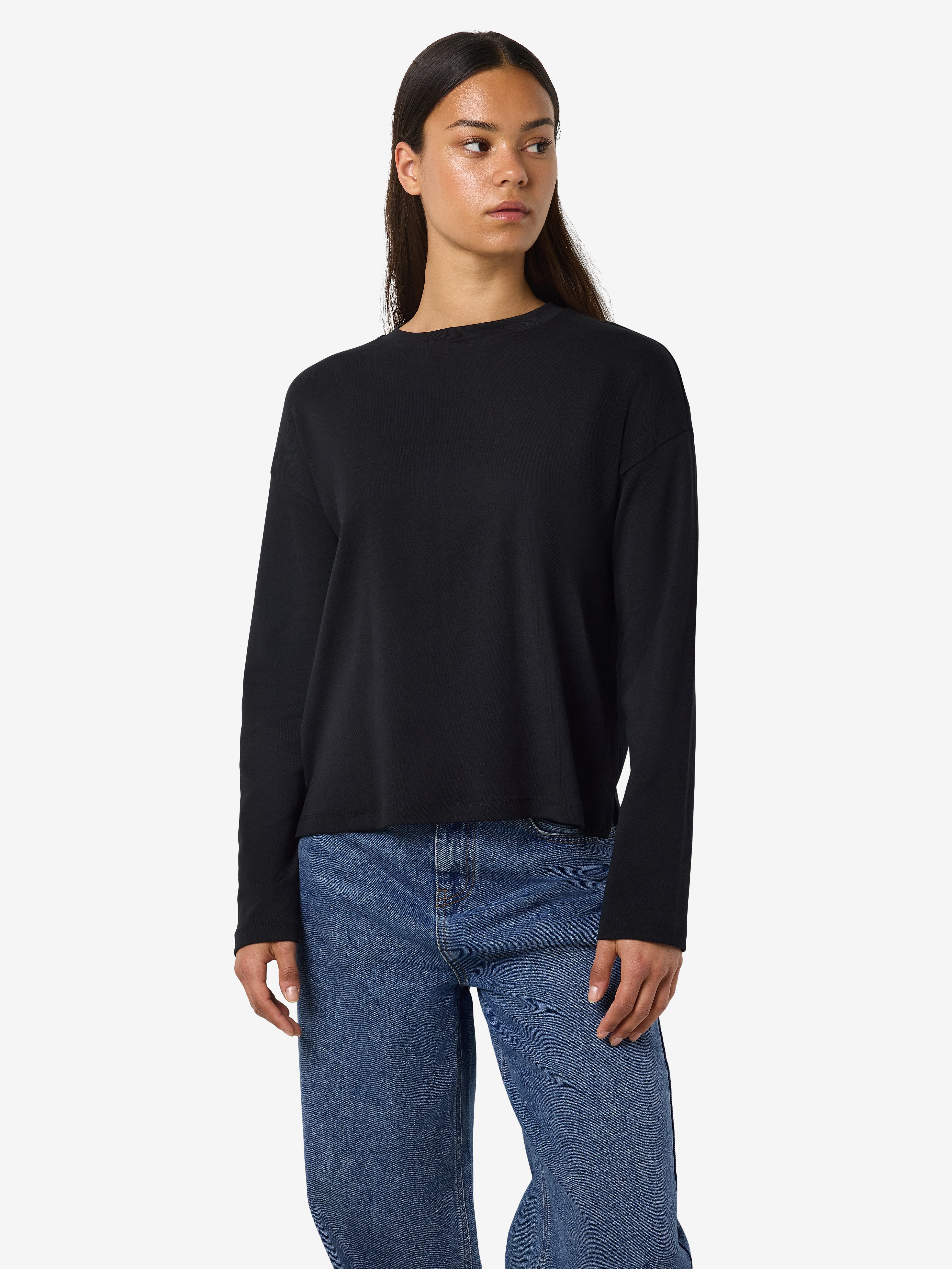 Noisy may Langarmshirt NMMOCCA L/S REGULAR FIT TOP JRS FWD NOOS günstig online kaufen