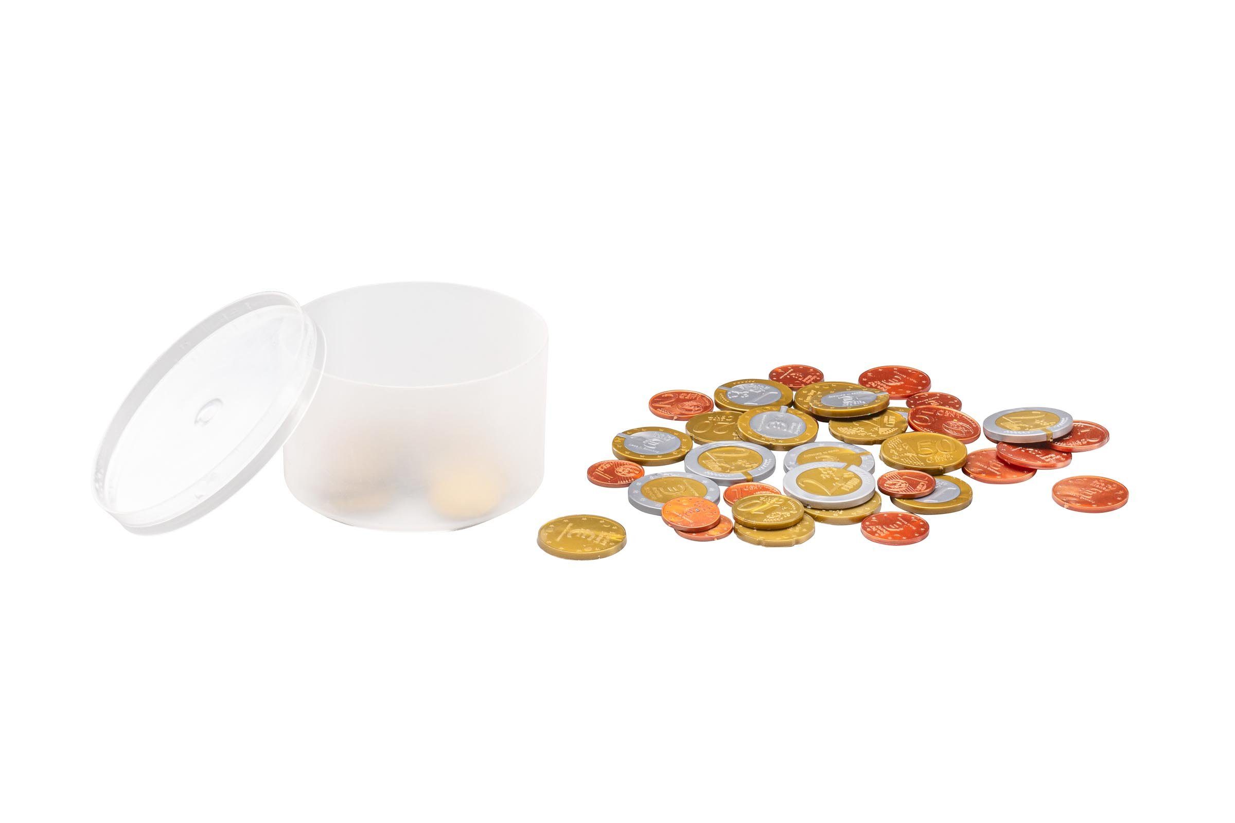 Wissner® aktiv lernen Lernspielzeug Spielgeld Münzen kleiner Satz (50 Münzen) (50-St), RE-Plastic®