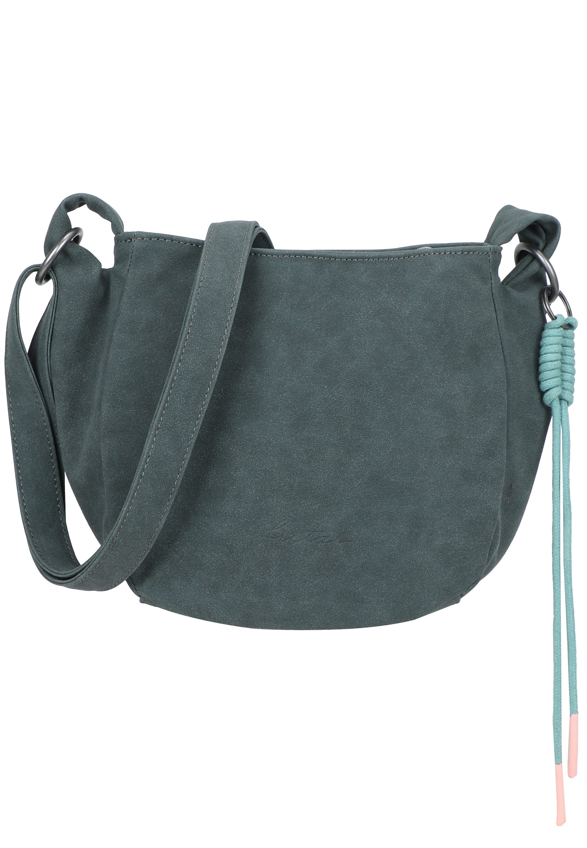 Fritzi aus Preußen Schultertasche Sue02 Suede Jacky Soft Dark Anthra, mit modischer Kordelschnur
