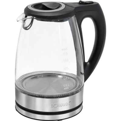 BOMANN Wasserkocher Glas-Wasserkocher WKS 6032 G, 1.7 l