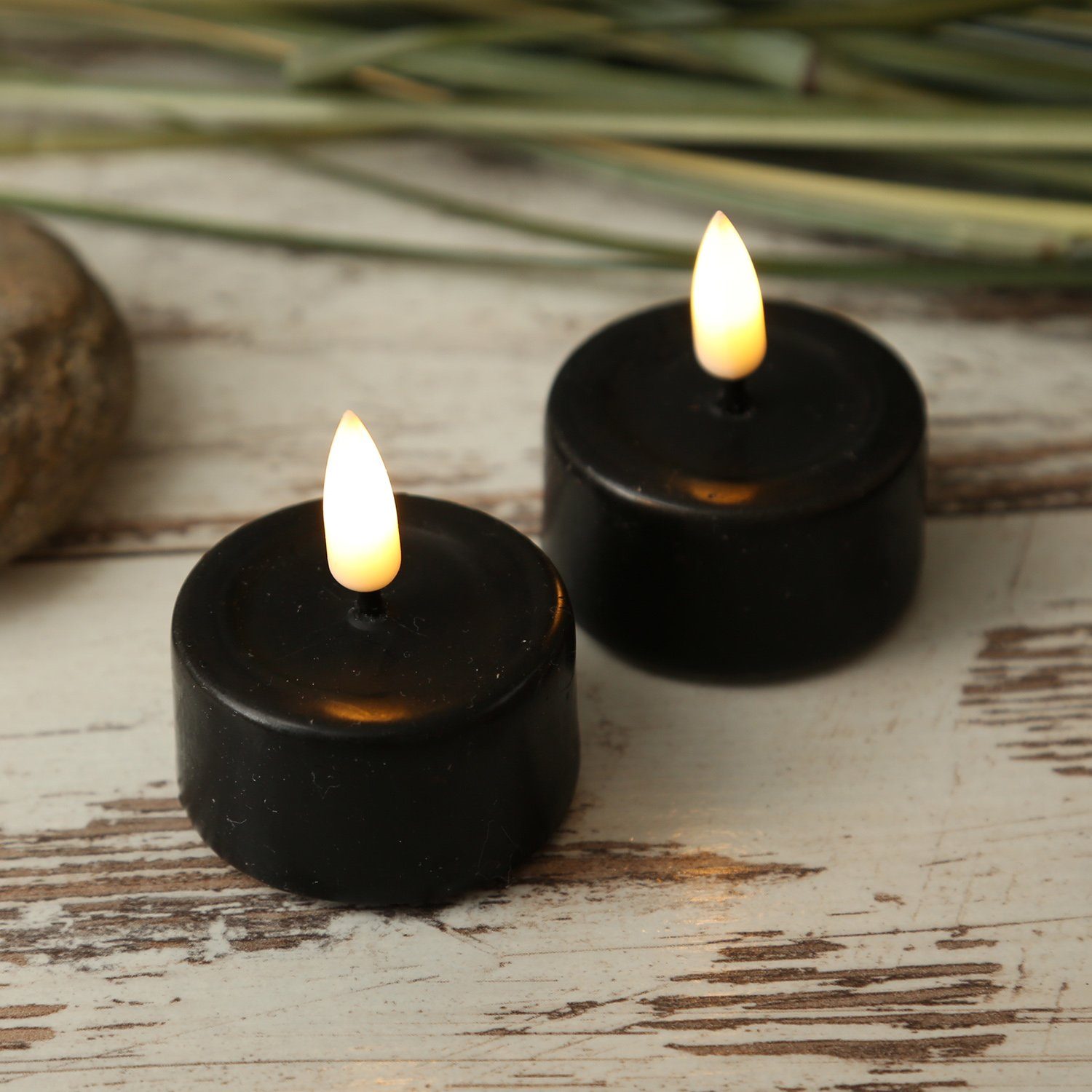 Deluxe Homeart LED-Kerze LED Teelichter Mia flackernd inkl. Batterien D: 4, günstig online kaufen