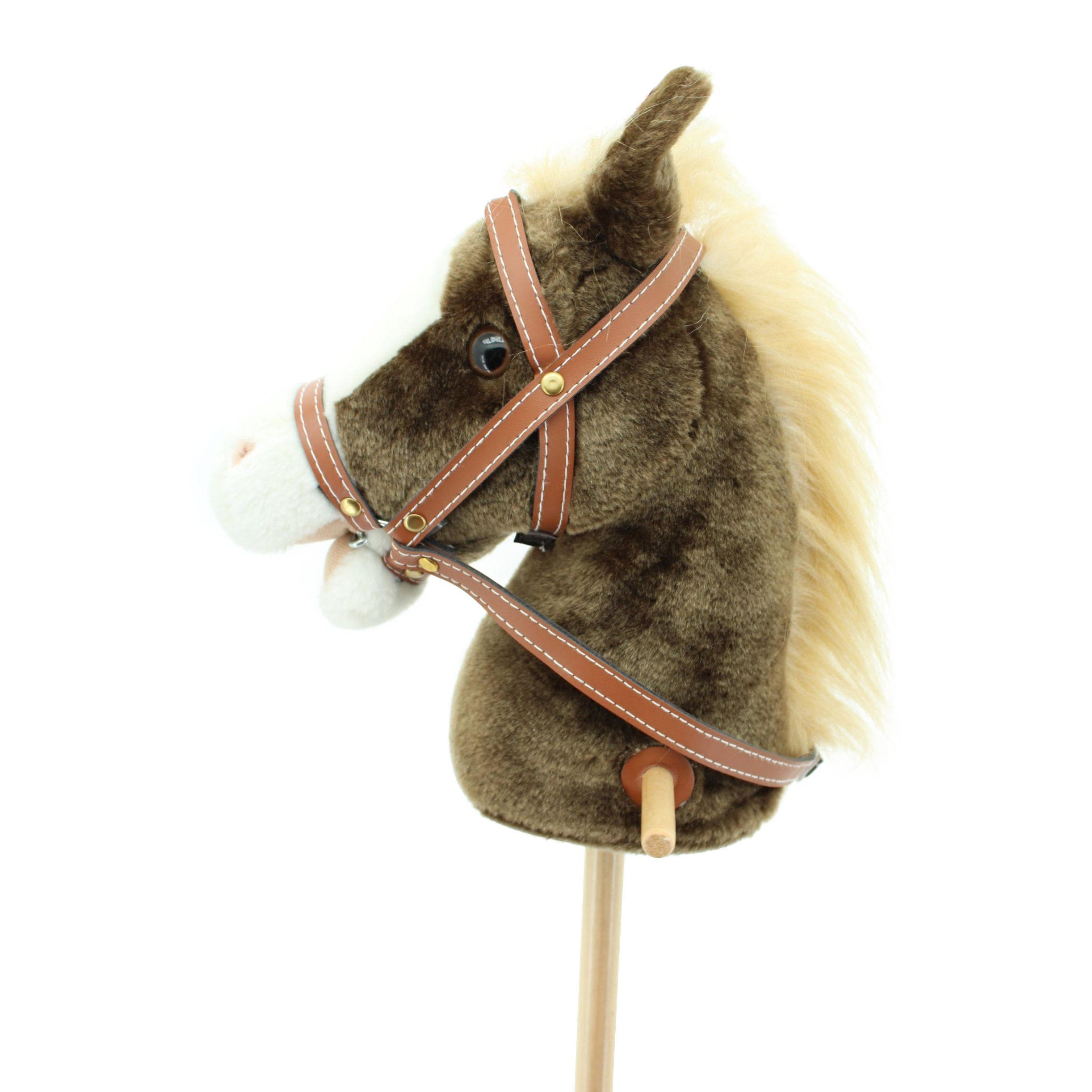 Sweety-Toys Steckenpferd Sweety Toys 6410 Steckenpferd MISS CHOCOLATE braun mit Soundfunktion, mit Sound