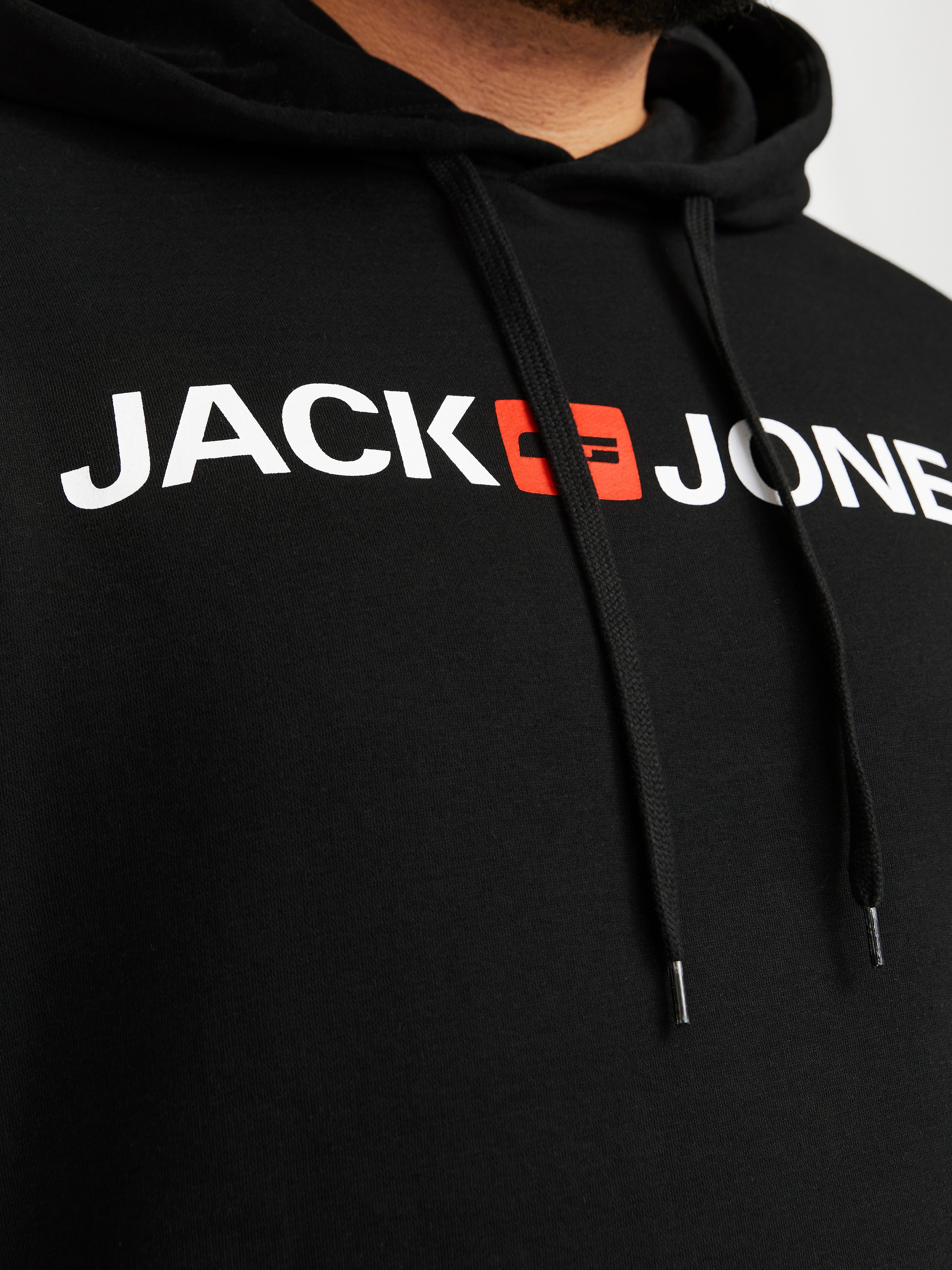 Jack & Jones PlusSize Kapuzensweatshirt JJECORP OLD LOGO SWEAT HOOD NOOS PLS mit Logo Print