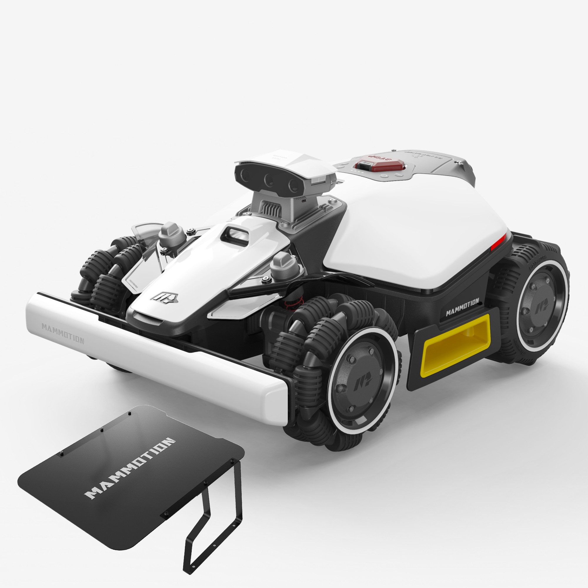 Mammotion Rasenmähroboter LUBA Mini 2 AWD 1000 Mähroboter ohne Begrenzungskabel, bis 1000 m² Rasenfläche, Randmähen, DropMow, Auto-Kartierung, mit Garage Mini, 4G-Modul, APP