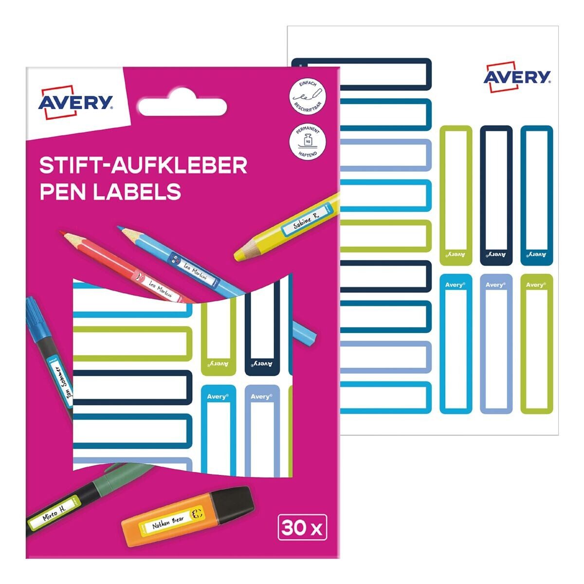 Avery Zweckform Etiketten, 30er Pack Stift-Aufkleber