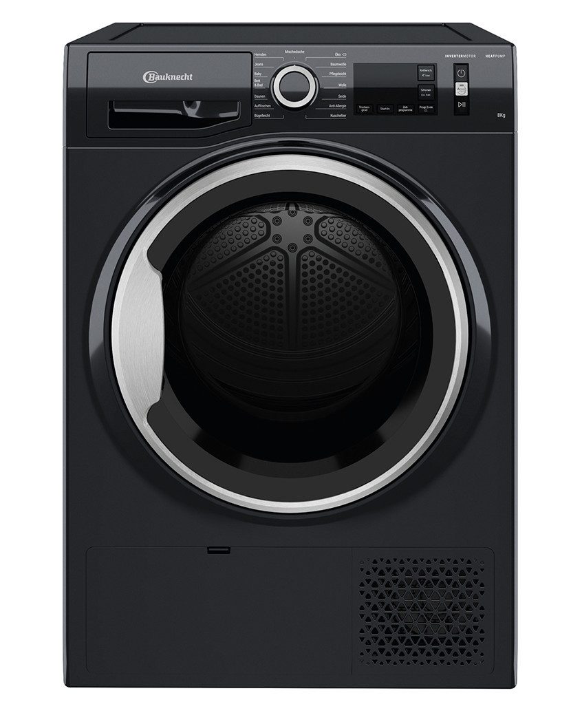 BAUKNECHT Wärmepumpentrockner B M11 8X3SK DE, EasyCleaning-Filter, Active Care, Knitterschutz