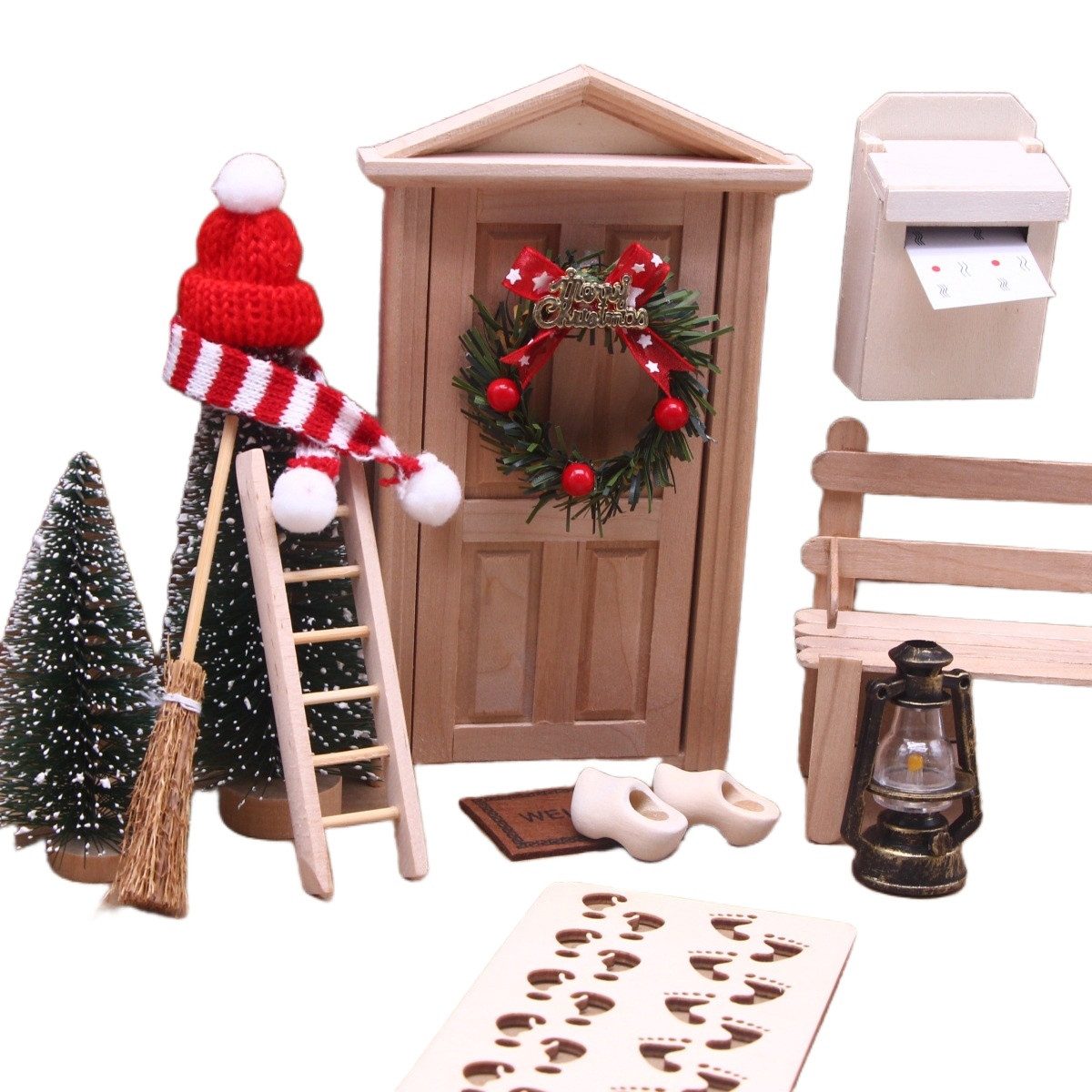 Coonoor Adventskalender Wichteltür Set DIY-Dekoration für Weihnachten (15-t günstig online kaufen