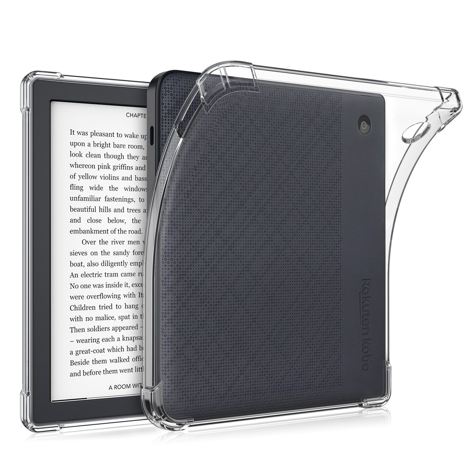 Fintie E-Reader-Hülle für Tolino Vision Color 2024/Vision 6 2021 & Kobo Libra Colour/Libra 2 7 Zoll, Clear Weiche TPU Case, Durchsichtig Stoßfest Anti-Scratch Cover