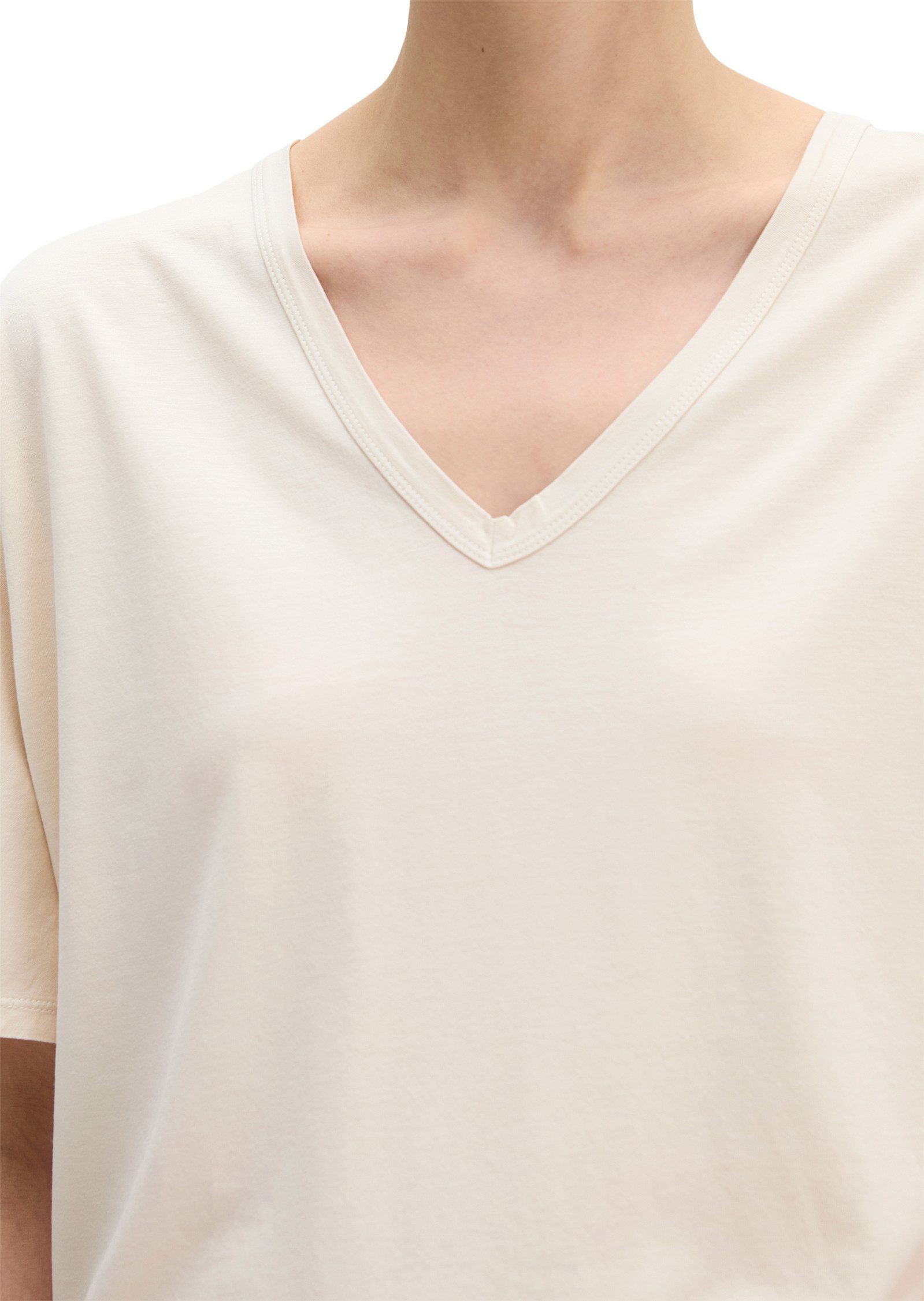 Marc O'Polo T-Shirt mit angeschnittenen Ärmeln – Bild 4 von 5