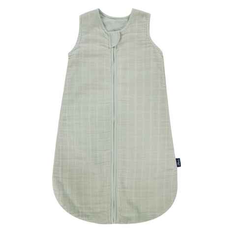 Alvi® Babyschlafsack Alvi Mull-Schlafsack Uni grün