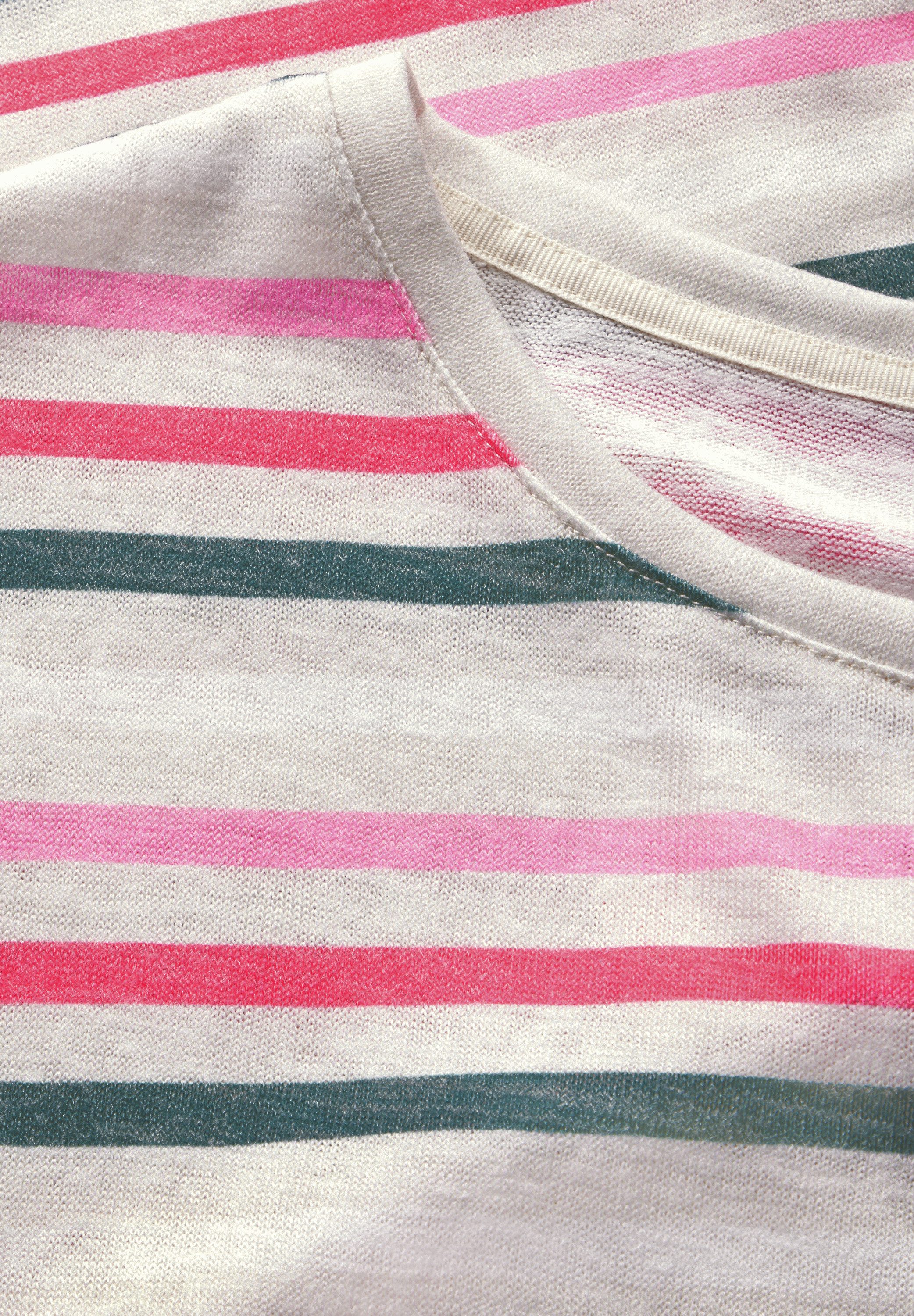 STREET ONE T-Shirt aus softem Materialmix