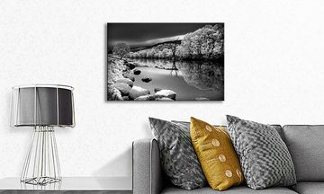 WandbilderXXL Leinwandbild Mystic River, Winterlandschaft (1 St), Wandbild,in 6 Größen erhältlich