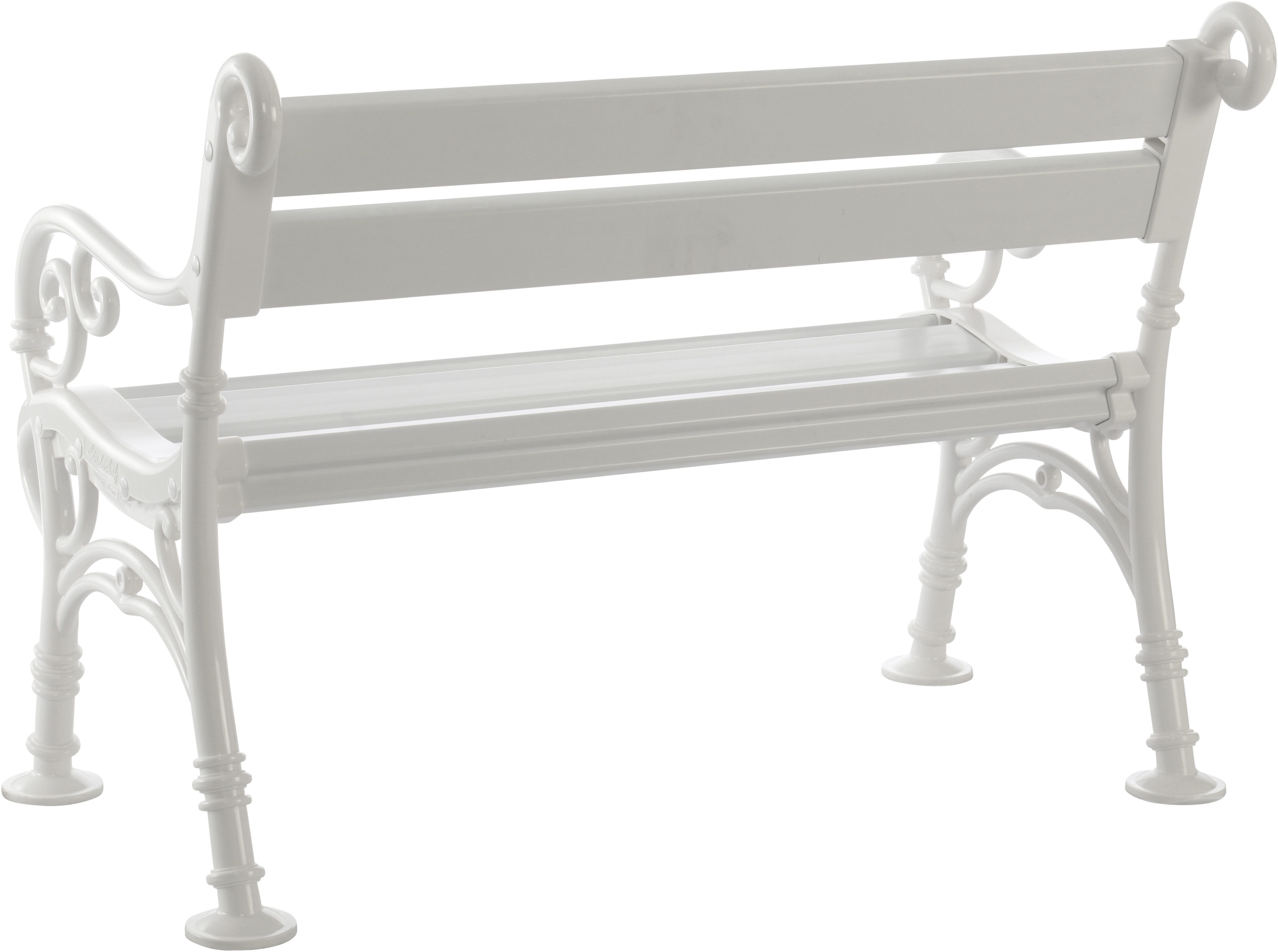 Blome Gartenbank 2er-Bank Linderhof 115 cm weiß, Vollkunststoff