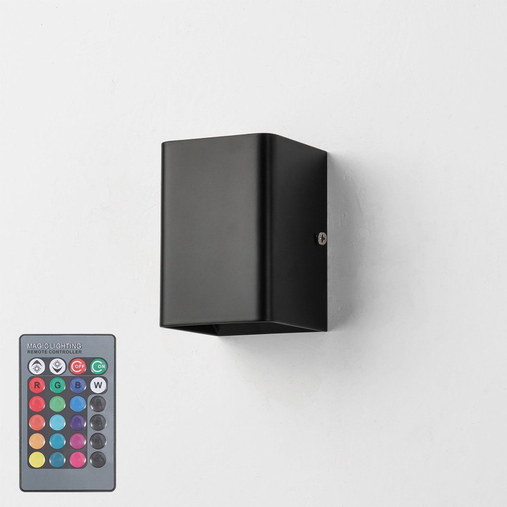 Jibenhome LED Wandleuchte Moderne Wandleuchte RGB Dimmbar mit Fernbedienung günstig online kaufen
