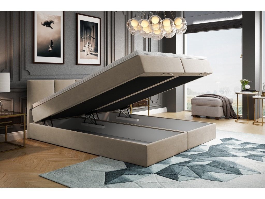 TRADA Boxspringbett ROYAL mit Bettkasten und Topper - Bett mit Bonellmatrat günstig online kaufen