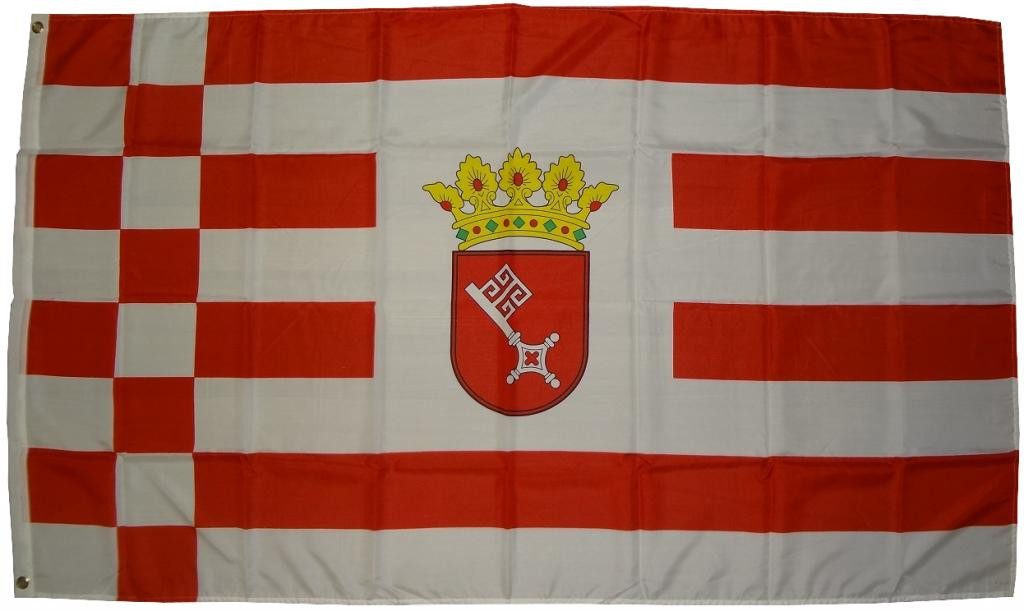 trends4cents Flagge XXL Flagge 250 x 150 cm Hissfahne Bundesland Sturmflagge 3 Messingösen (Bremen), für Флагиmaste