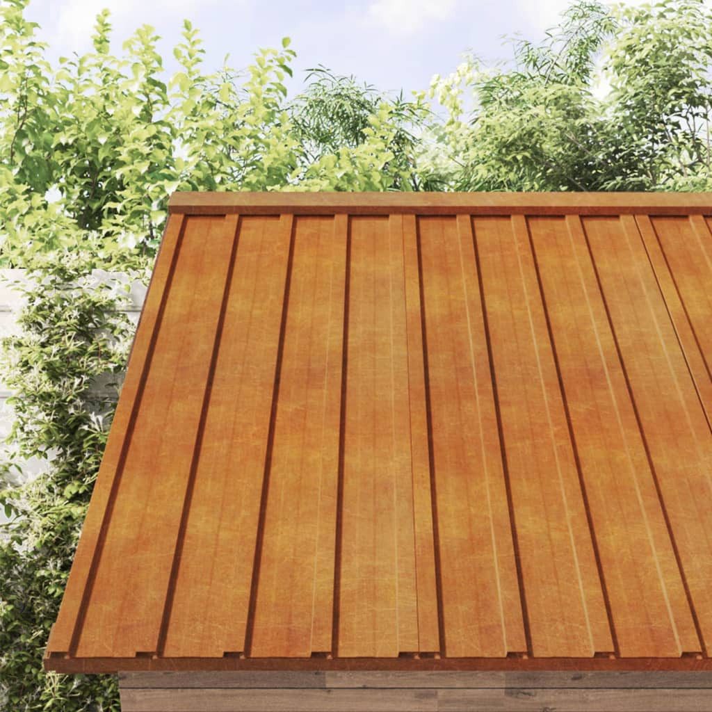 vidaXL Wellblech, Dachplatten 12 Stk. Rostig 100x44 cm Cortenstahl