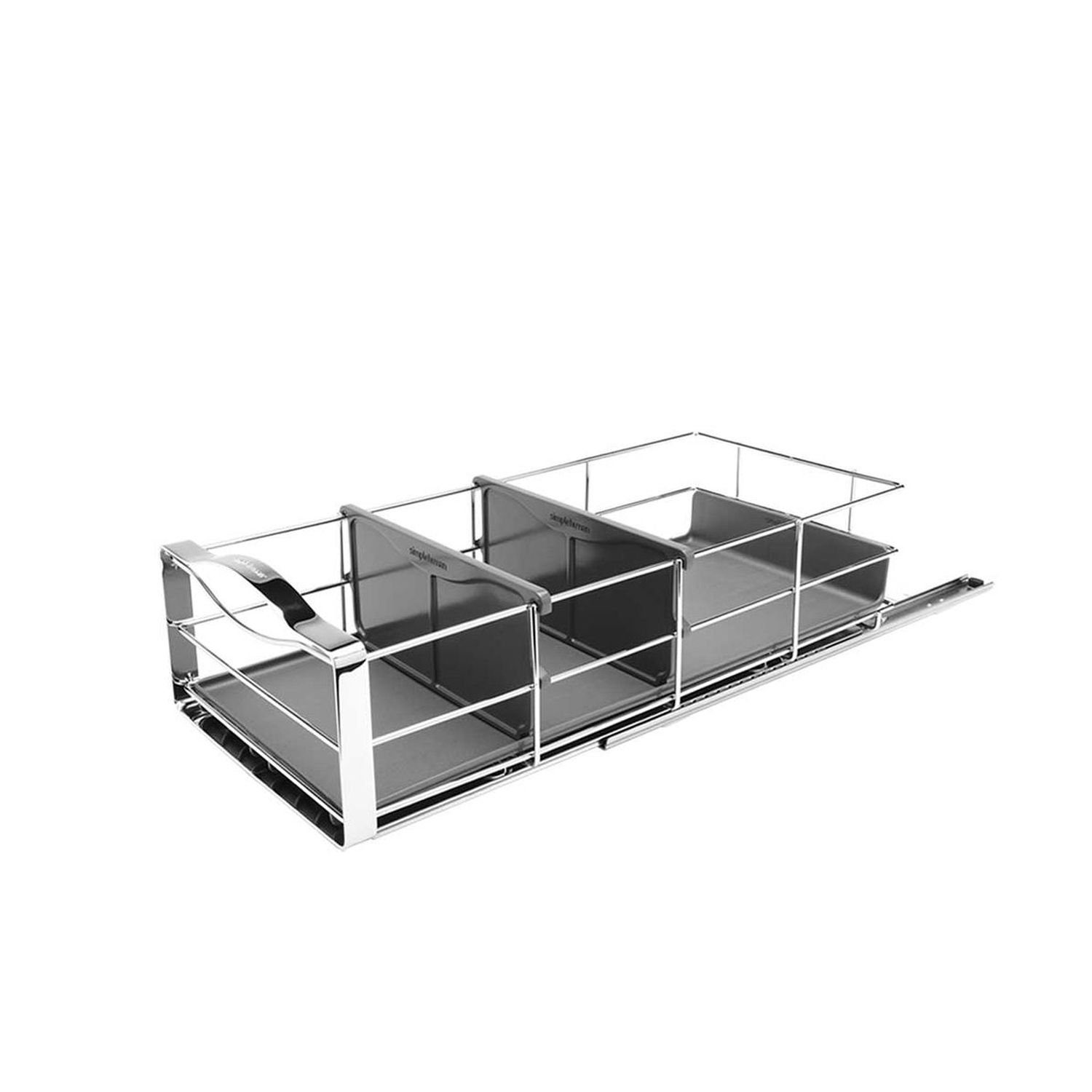 simplehuman Küchenorganizer-Set Ausziehbarer Schrank-Organisator 22,8 cm