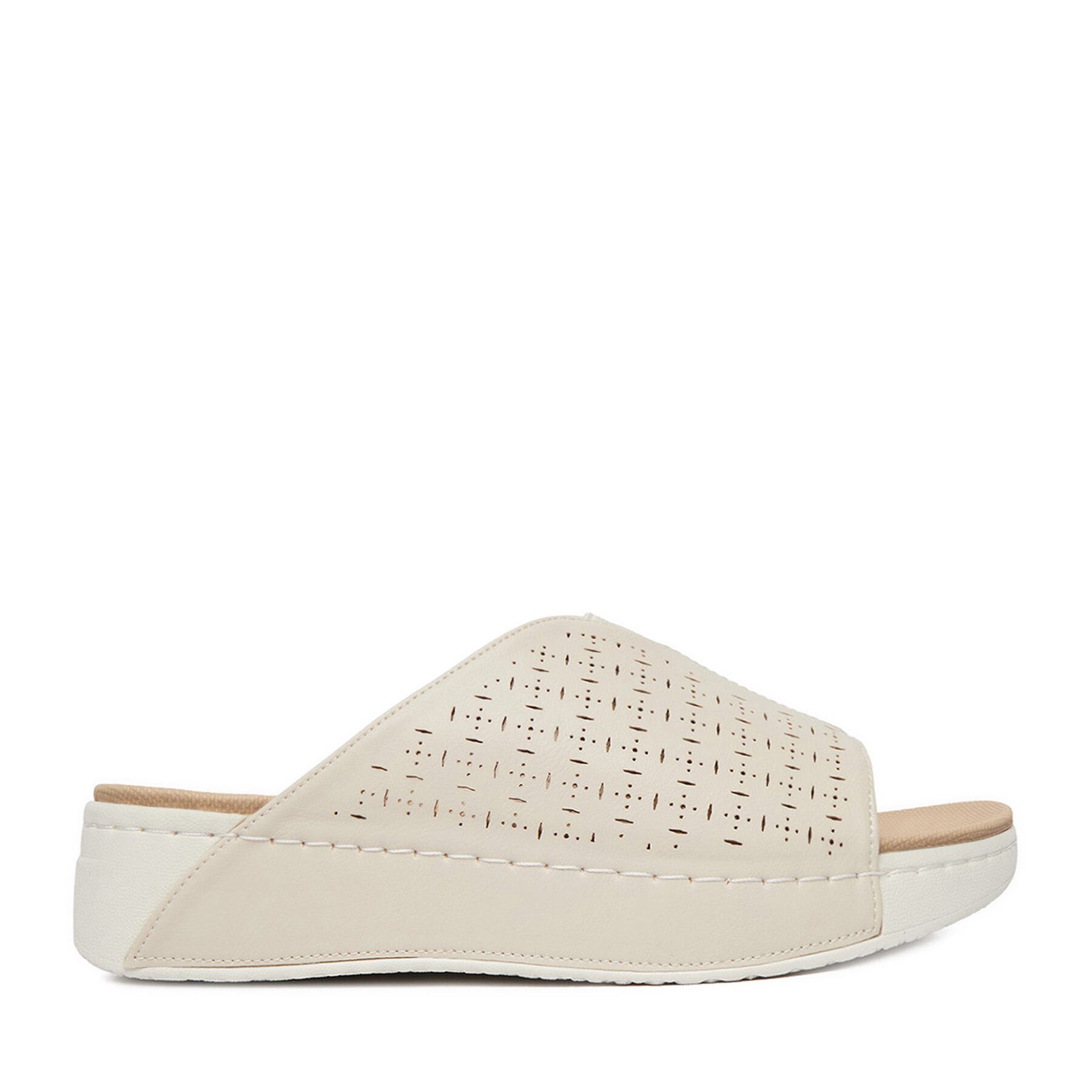 Go Soft Damen-Flip-Flops, Beige Badepantolette