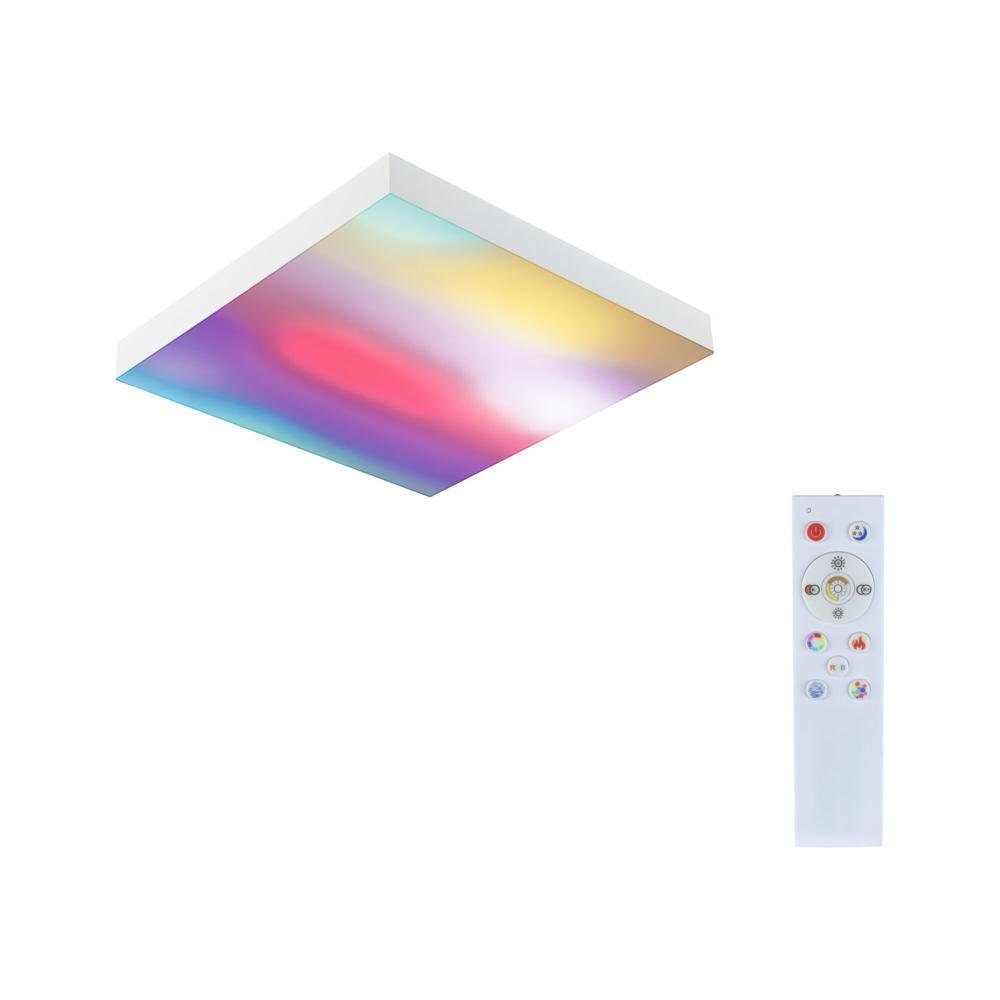 Paulmann LED Deckenleuchte LED Deckenleuchte Velora Rainbow RGBW in Weiß 13,2W 1140lm, keine Angabe, Leuchtmittel enthalten: Ja, fest verbaut, LED, warmweiss, Deckenlampe, Deckenbeleuchtung, Deckenlicht