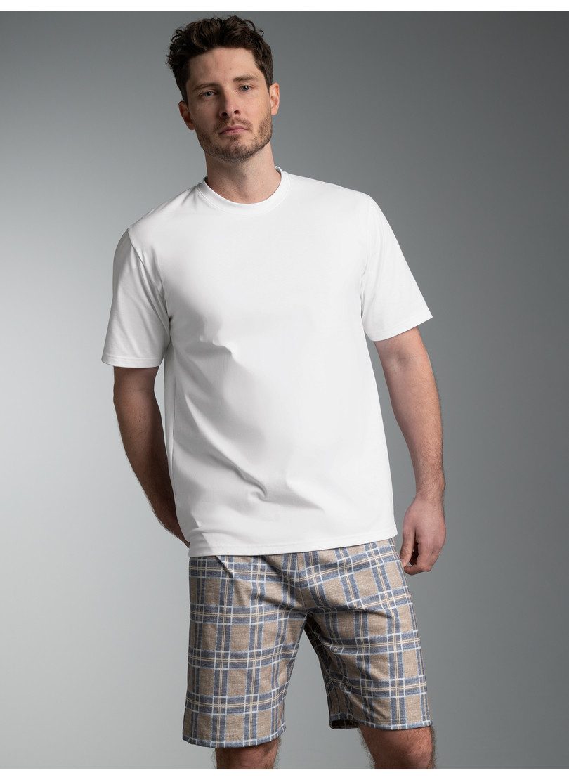 Trigema Schlafanzug TRIGEMA Pyjama mit Karo Muster (1 tlg)
