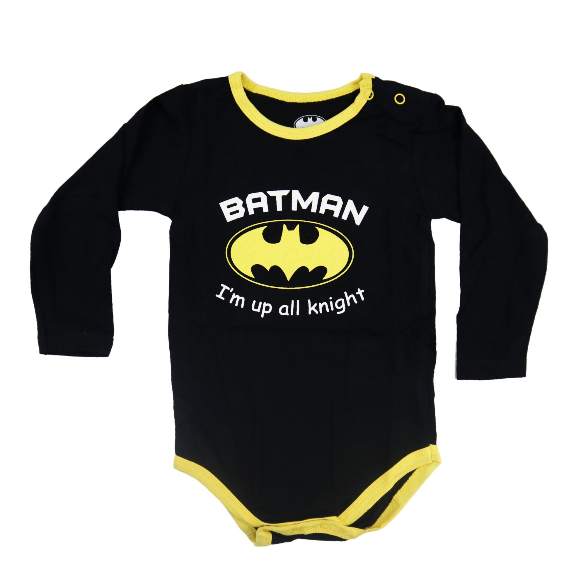 Jungen Baby Body Comics DC bis Batman 68 Langarmwickelbody Gr. langarm 92