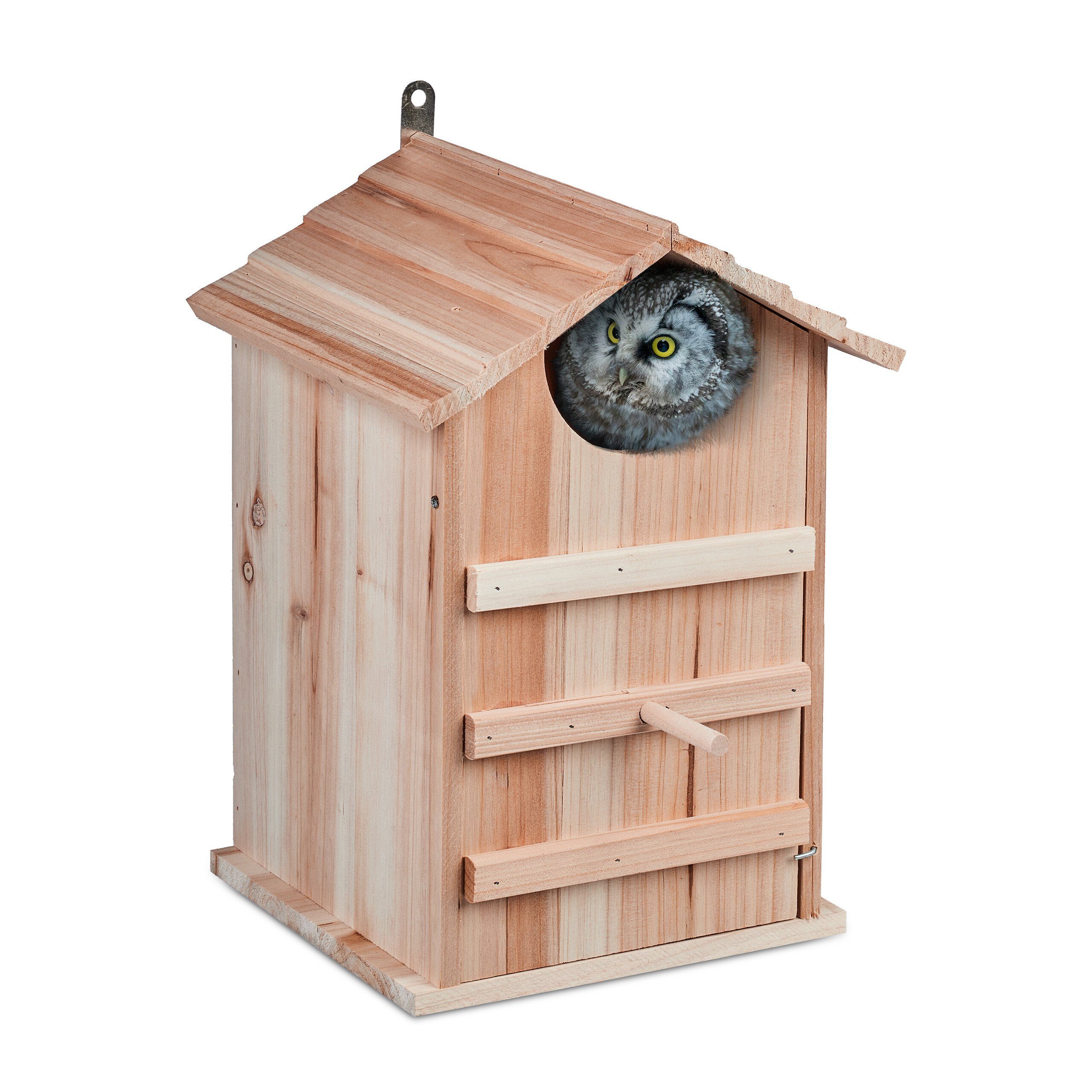 relaxdays Vogelhaus Eulen Nistkasten Holz günstig online kaufen
