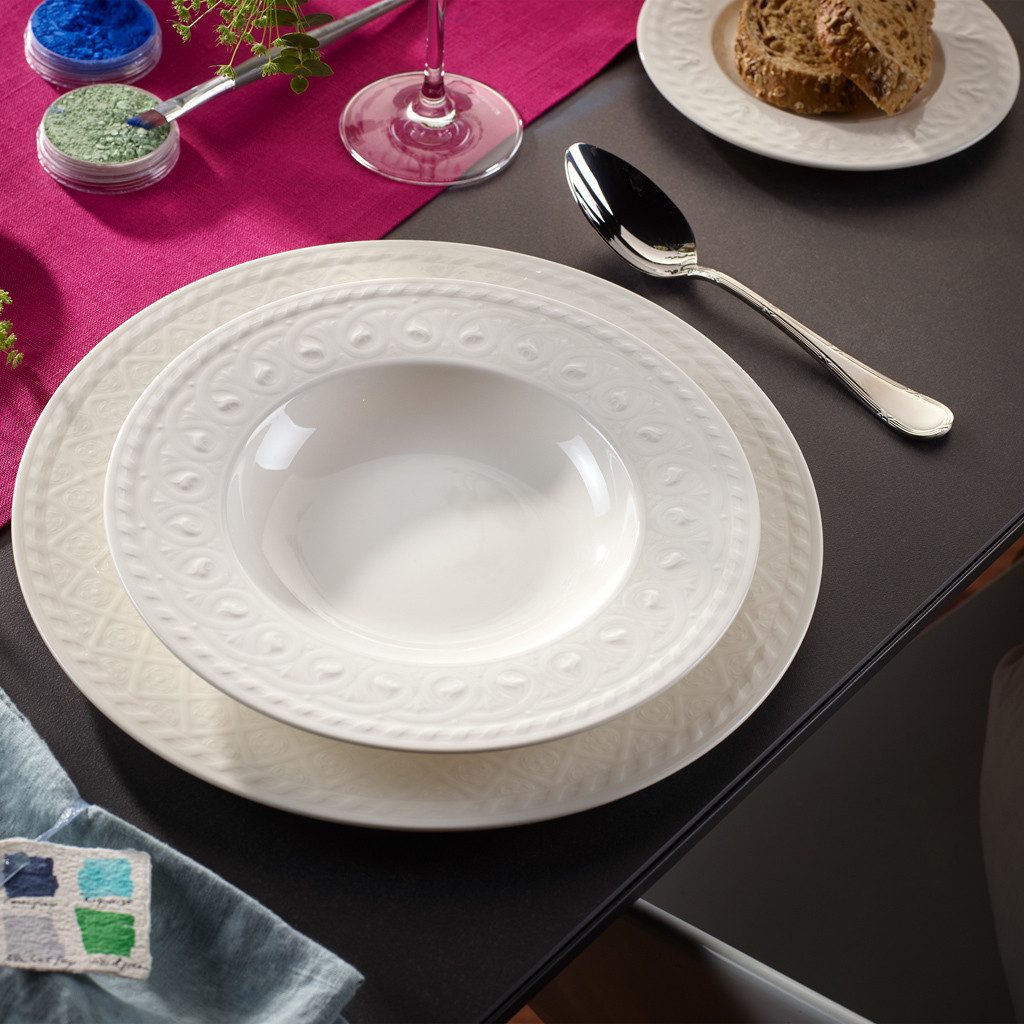Villeroy & Boch Suppenlöffel Kreuzband Septfontaines Tafellöffel 203 mm 6er Set (6 Stück)