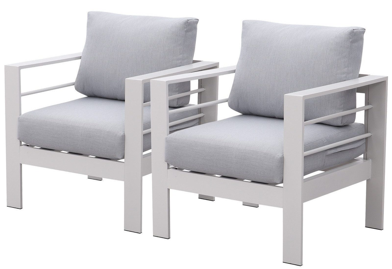 MeXo Gartenlounge-Set Gartenmöbel Set Aluminium Loungeset günstig online kaufen