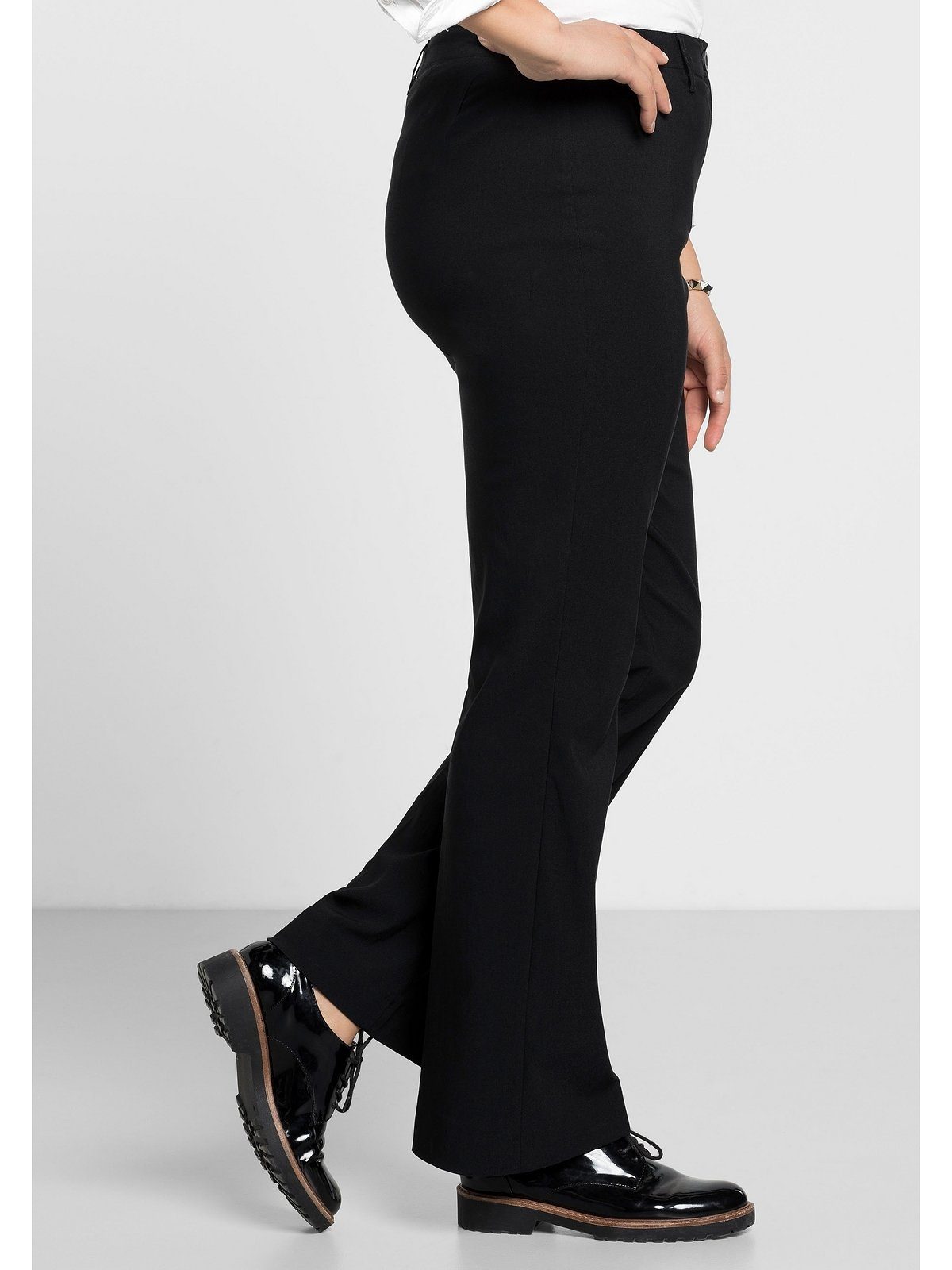 Sheego Stretch-Hose Große Größen »Die Bootcut« mit schmalem Bund