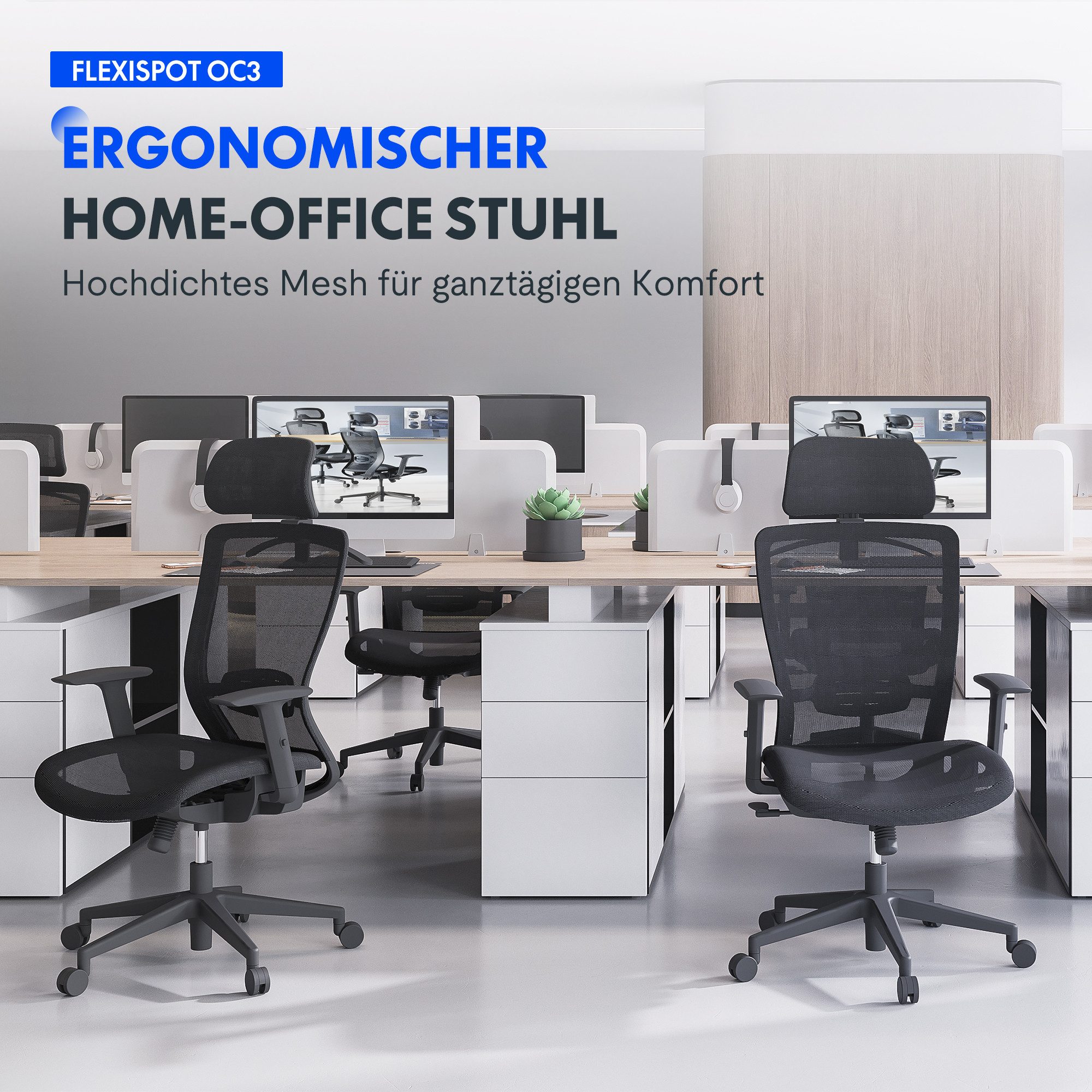 FLEXISPOT Bürostuhl Ergonomischer Büro-/Home-Office-Stuhl OC3 (mit günstig online kaufen