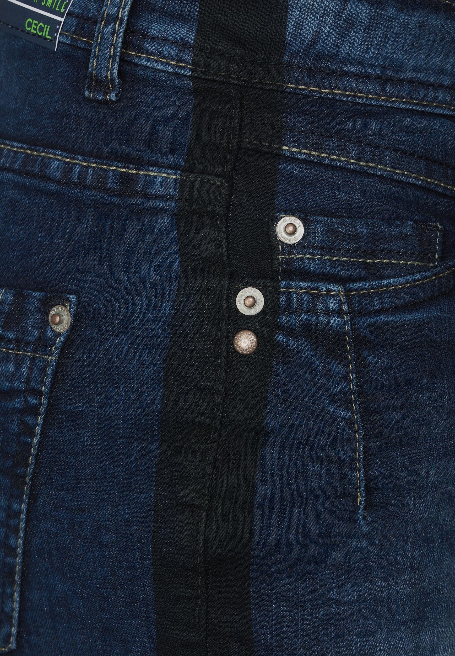 Style Toronto Mid Cecil Galon Blue 5-Pocket-Hose