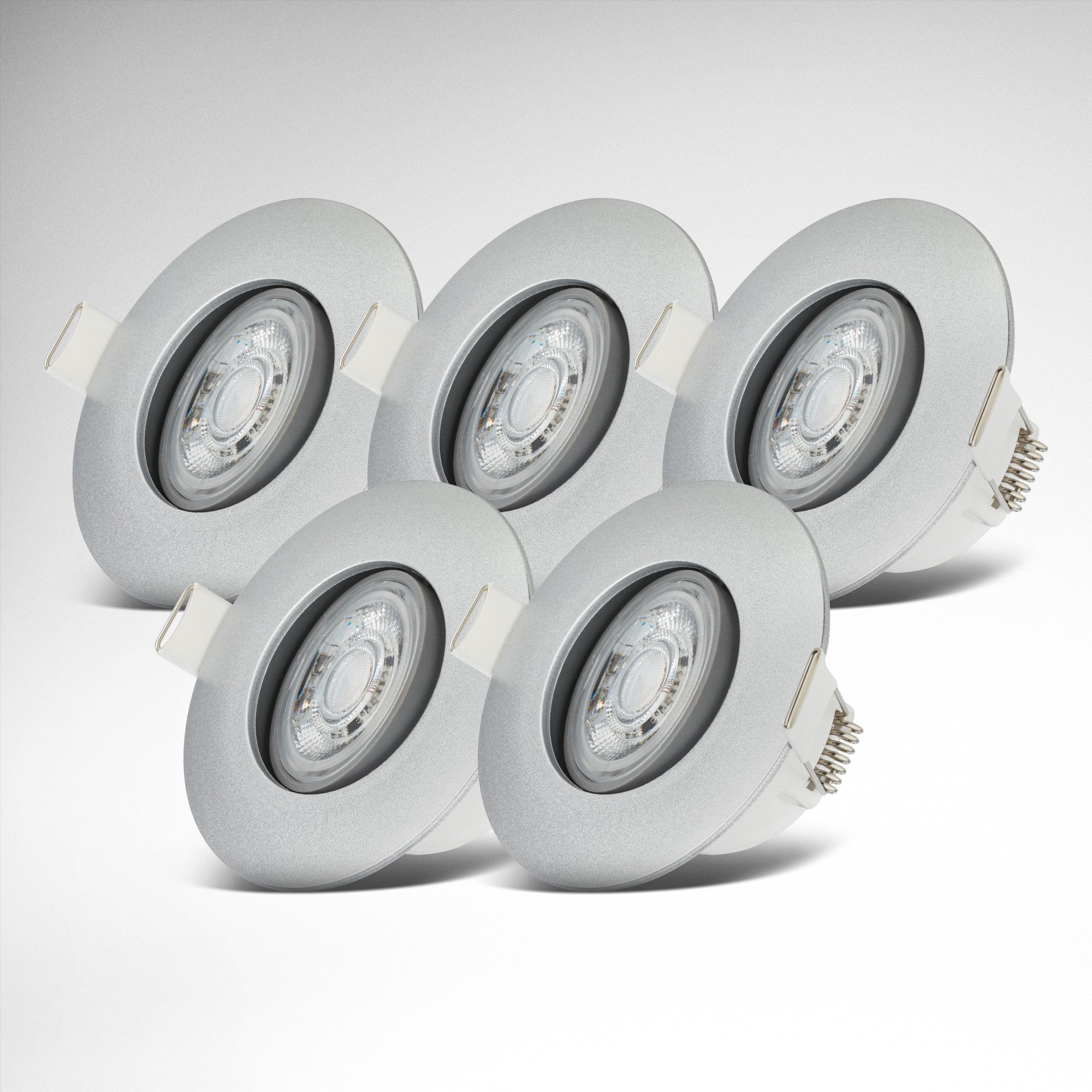 B.K.Licht LED Einbauleuchte 5er Set Bad Einbaustrahler, IP65, Dimmbare Deck günstig online kaufen