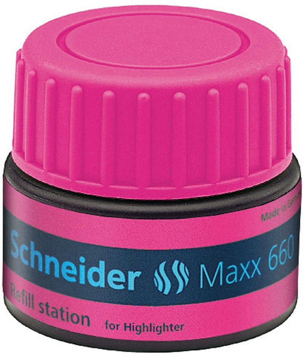 SCHNEIDER Füllhalter Textmarker Refill-Station 660 rosa