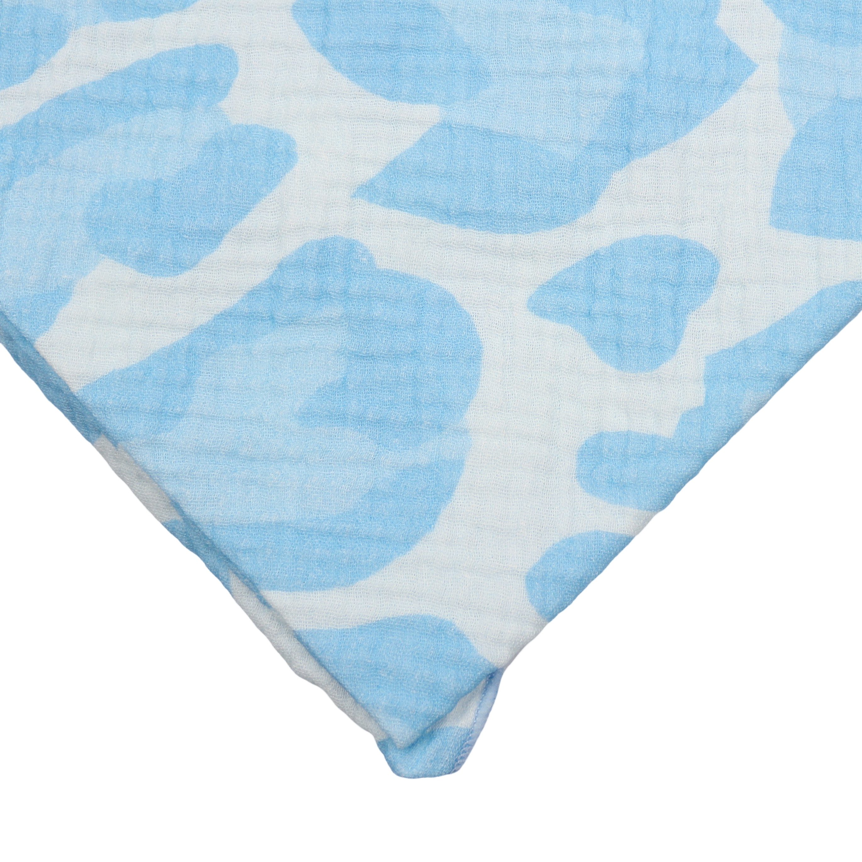 MIRROSI Dreieckstuch Aus Musellin Dreiecksschal ca.195x90 cm, Made in Italy Leopard, (Leicht, ideal für das ganze Jahr; 100% Baumwolle), in tollen Farben (Leo XXL Muster)