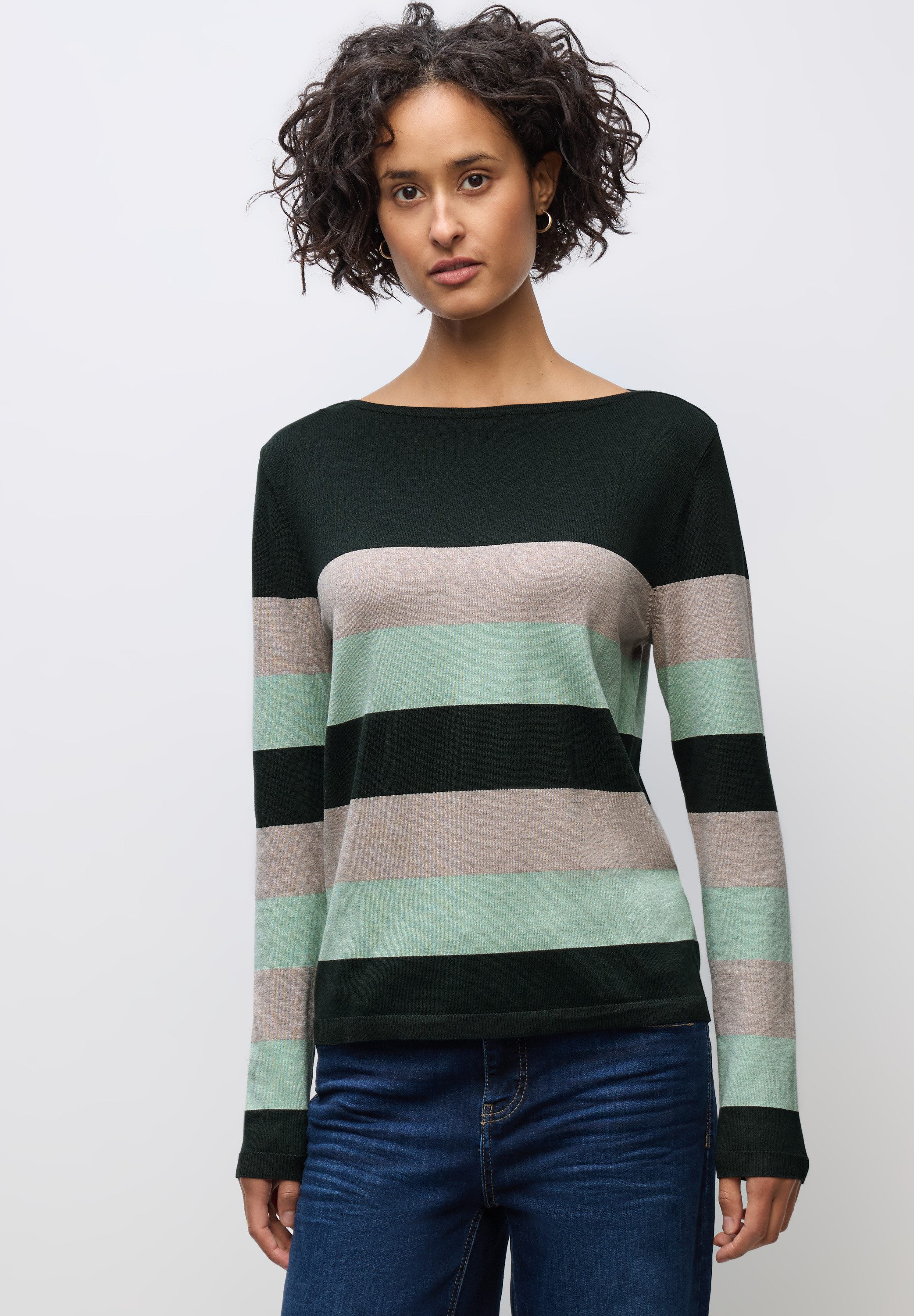 STREET ONE Strickpullover im Streifen-Design