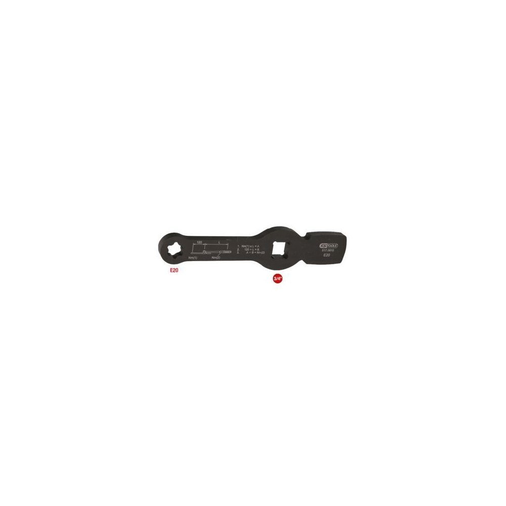 Schlag-Torx-E-Schlüssel 517.0910, Tools 2 3/4" KS Drehmomentschlüssel mit 517.0910